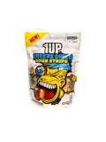 1UP freeze dried sour strips rock and rainbow 120g crunchy colorful sour candy
