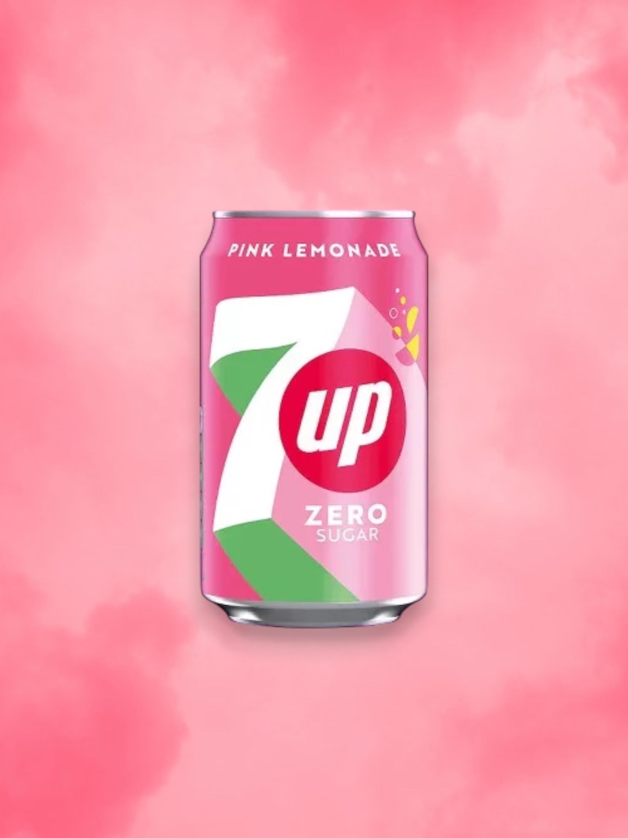 7UP Pink Lemonade Zero Sugar – 330ml Imported Exotic Can