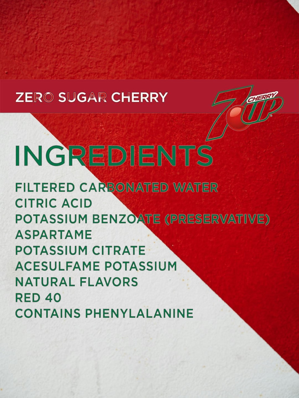 7UP Cherry Zero Sugar – 355ml Imported Exotic Can