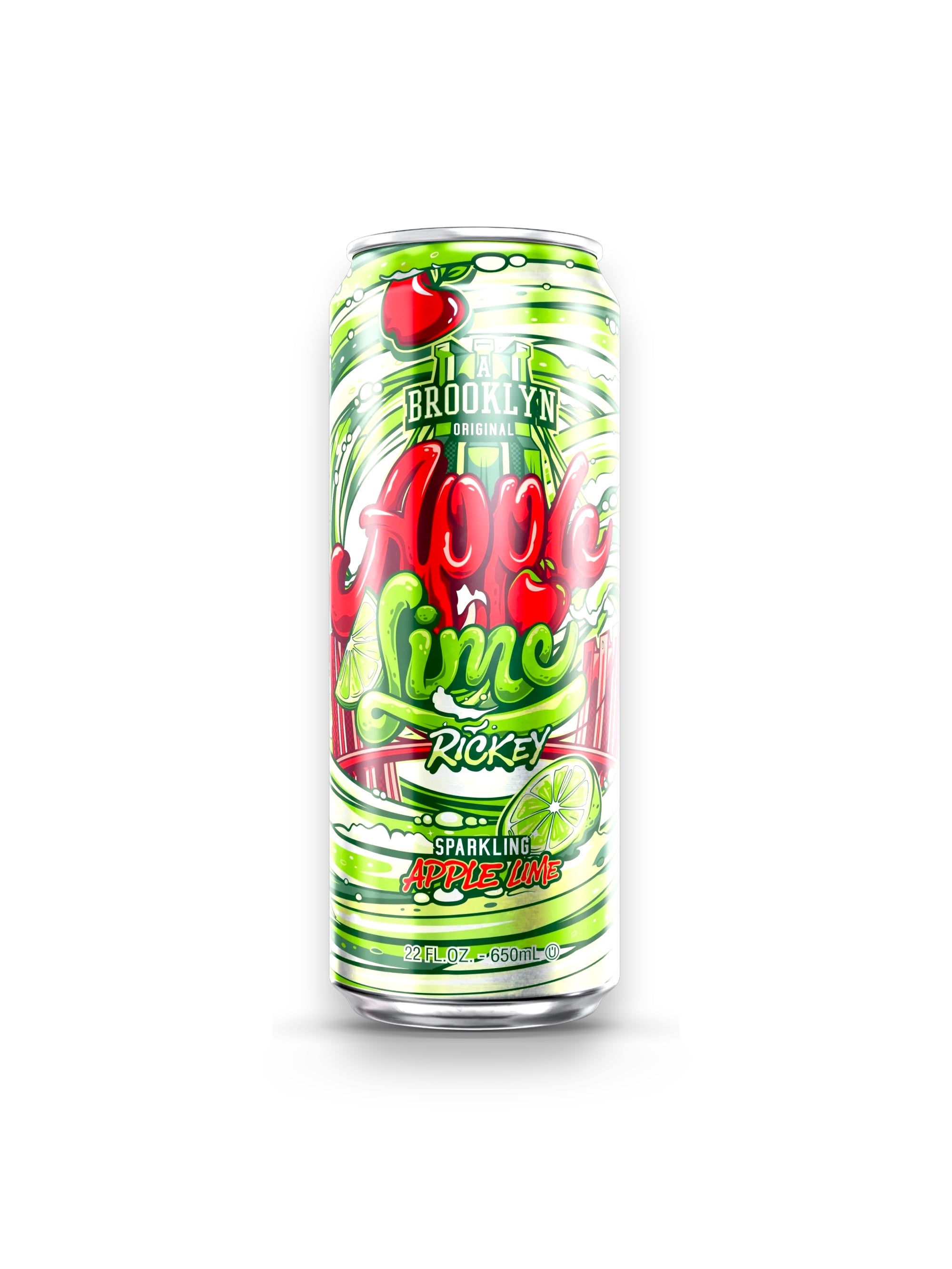 Arizona Sparkling Apple Lime Drink 680ml Can – Refreshing Sparkling Beverage