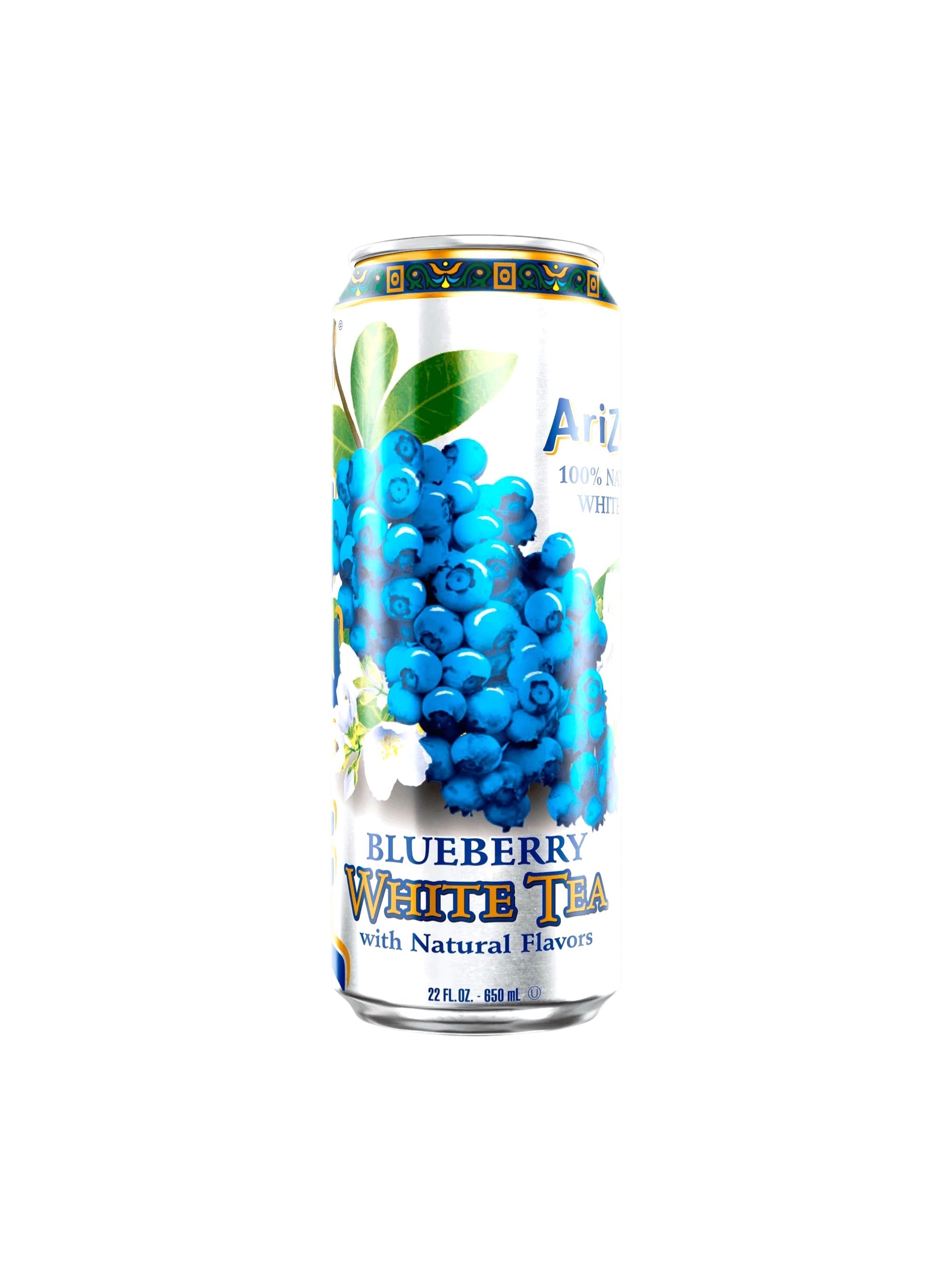 Arizona Blueberry White Tea 680ml Can – Refreshing Tea Beverage