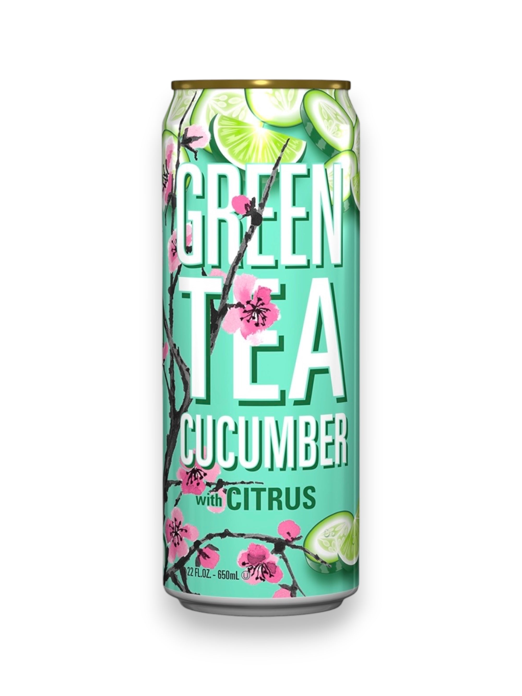 Arizona Green Tea Cucumber with Citrus 680ml Can – Refreshing Tea Beverage