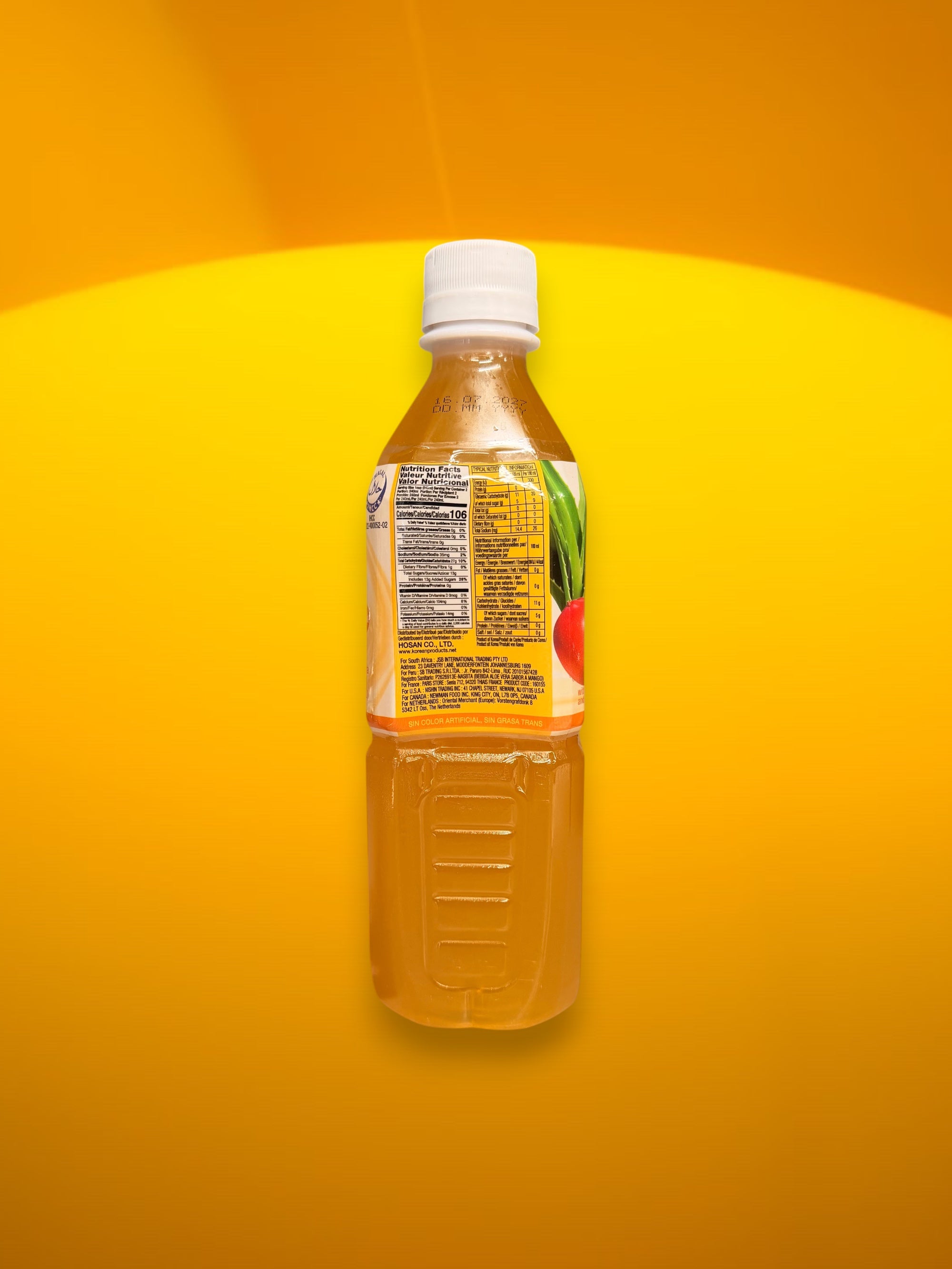 A+ HoSan Aloe Vera Juice Mango Flavour 500ml – Imported Korean Drink