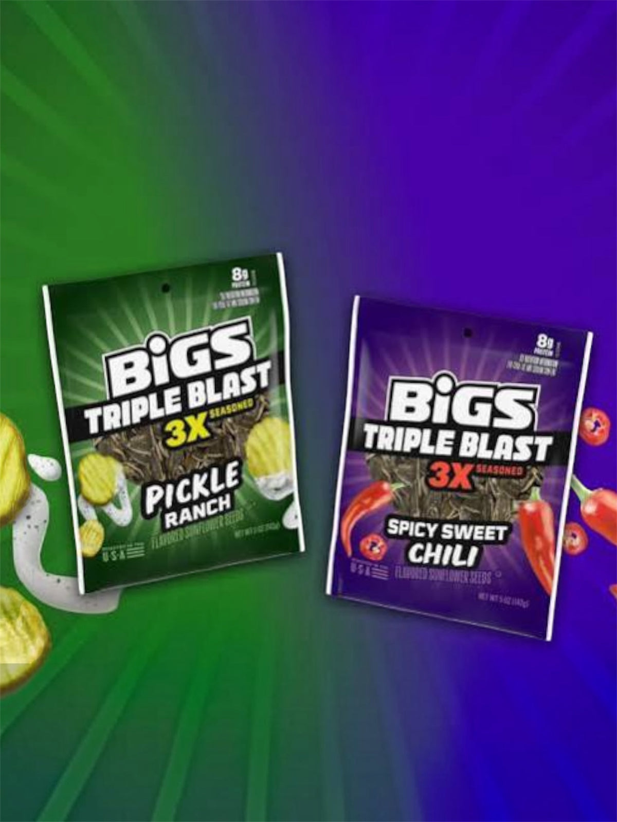 BIGS 3X Seasoned Sunflower Seeds – 142g