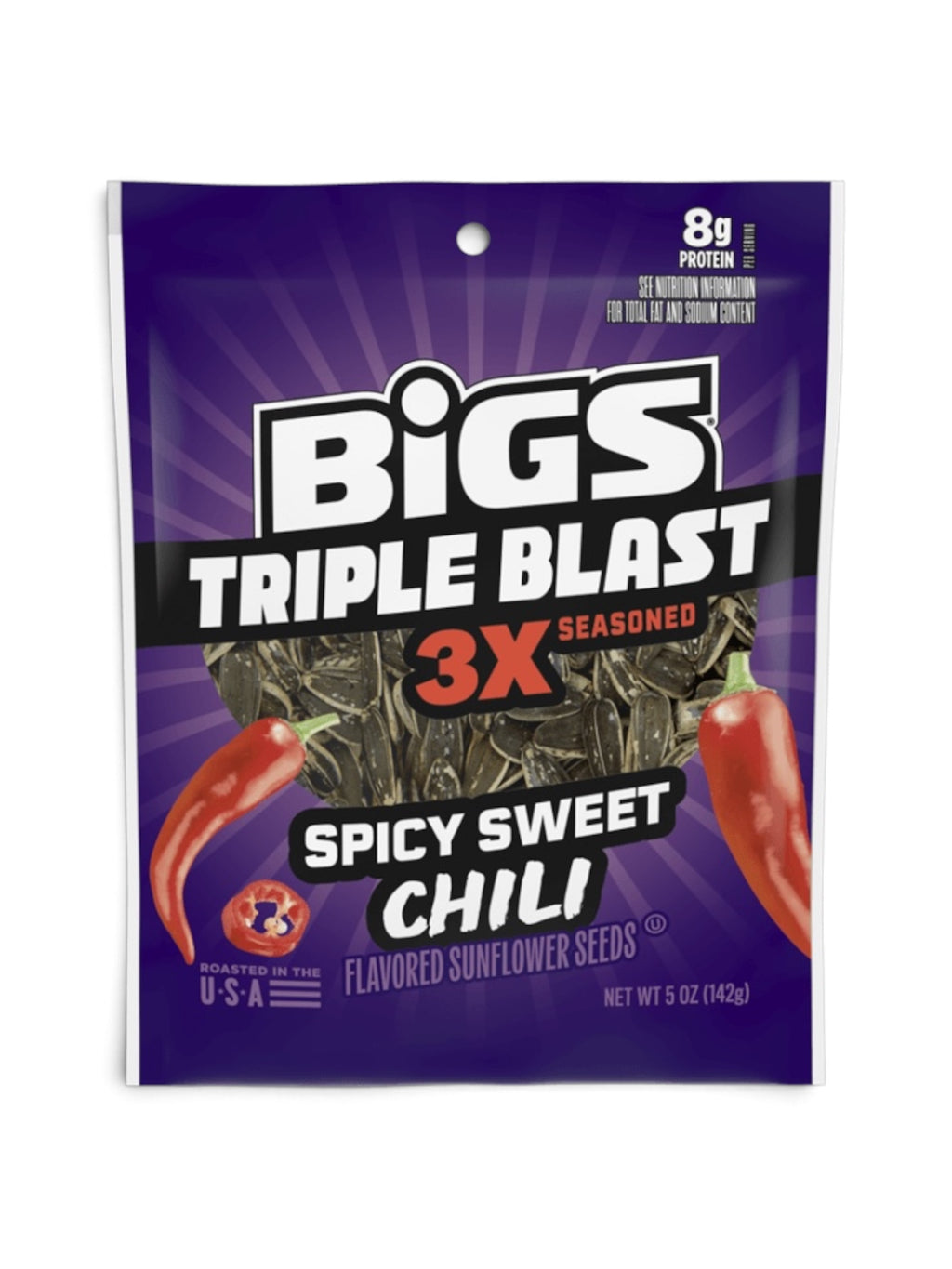 BIGS 3X Seasoned Sunflower Seeds – 142g