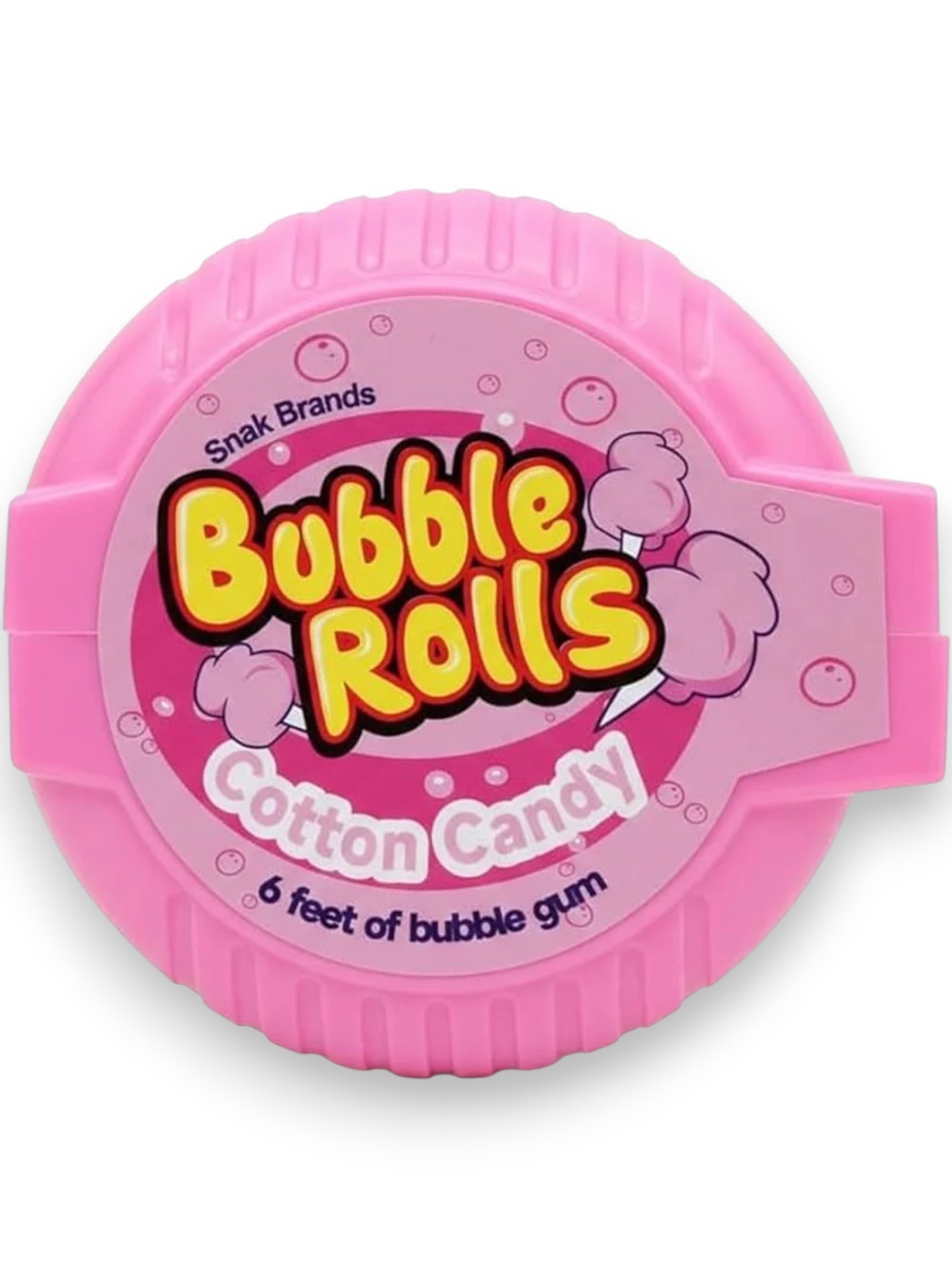 Bubble Rolls Cotton Candy Bubble Gum | Sweet Cotton Candy Flavored Gum