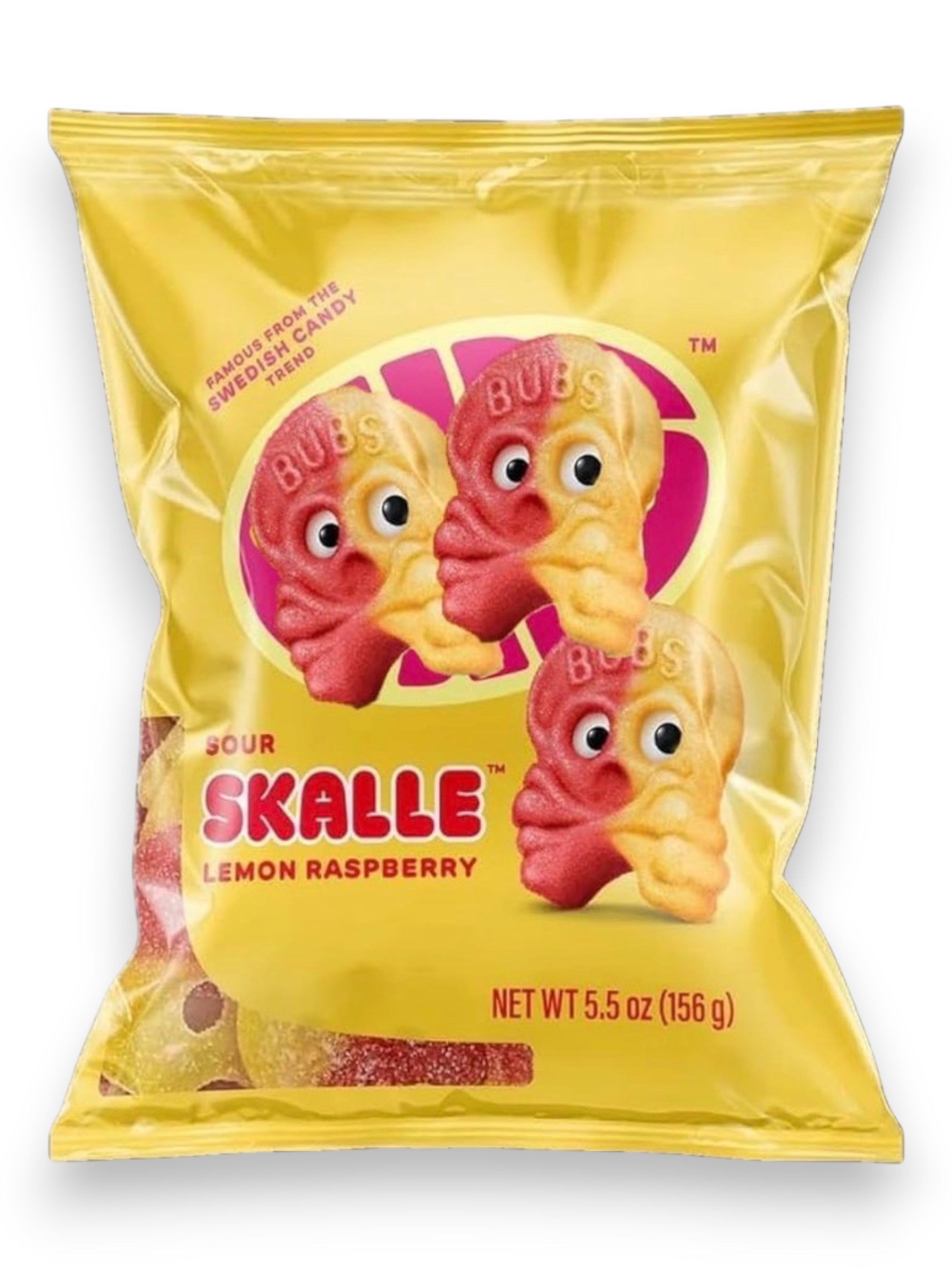 Bubs Sour Lemon Raspberry 156g – Imported Swedish Sour Foam Candy