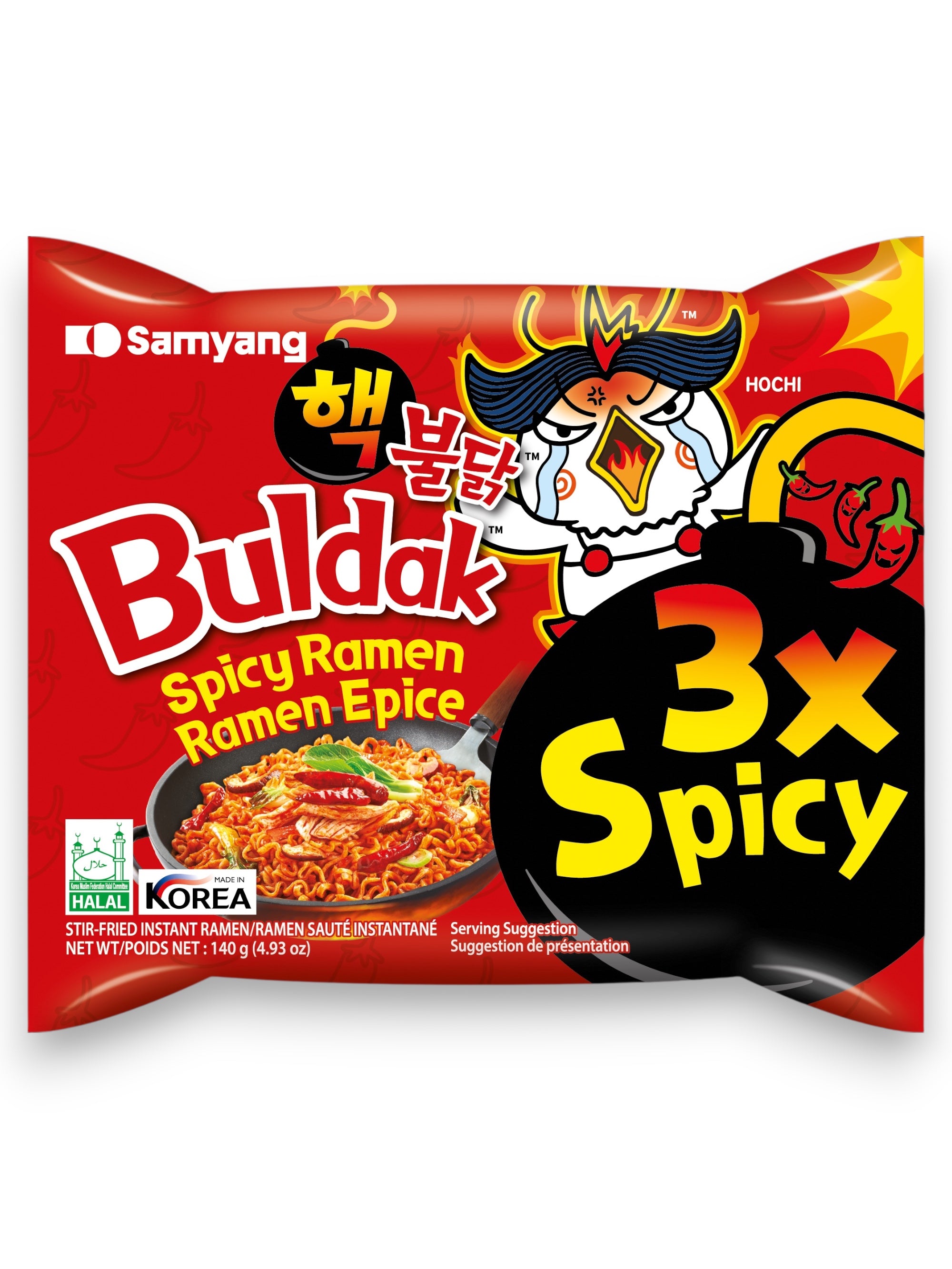 Samyang Buldak 3x Spicy Hot Chicken Flavor Ramen | Extra Hot Korean Instant Noodles
