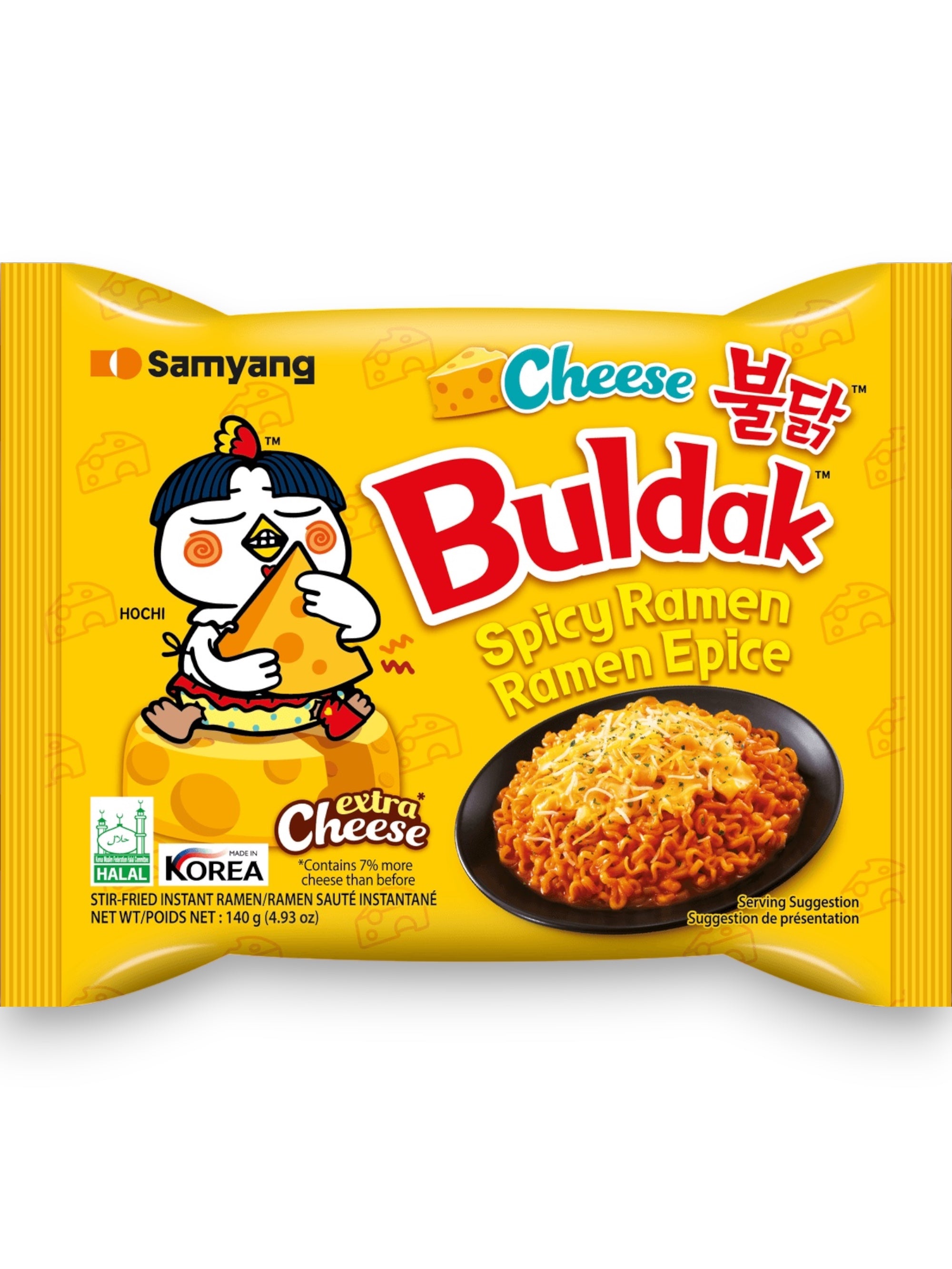 Samyang Buldak Cheese Hot Chicken Flavor Ramen | Cheesy Korean Spicy Instant Noodles