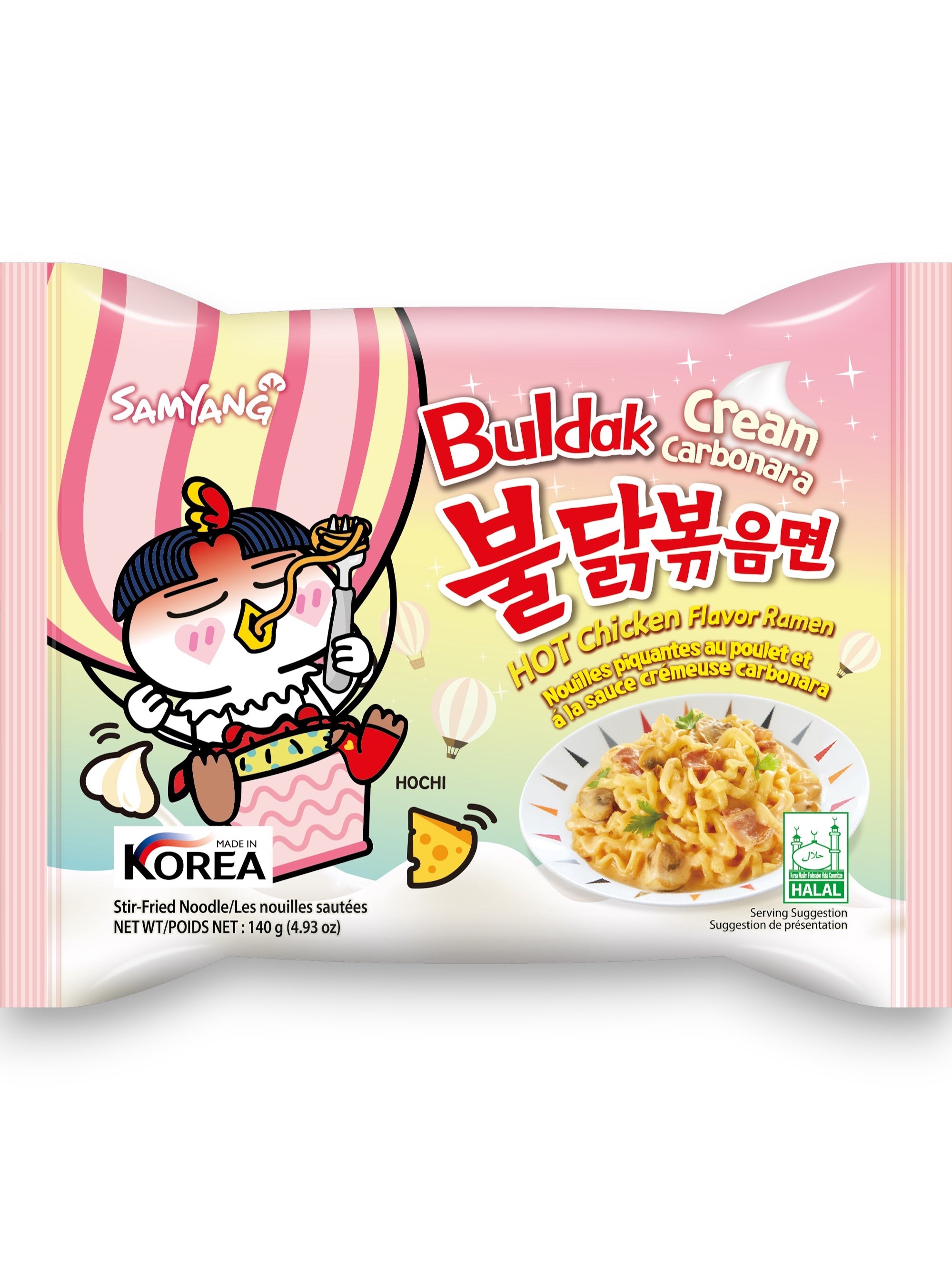 Samyang Buldak Cream Carbonara Hot Chicken Flavor Ramen | Korean Spicy Instant Noodles