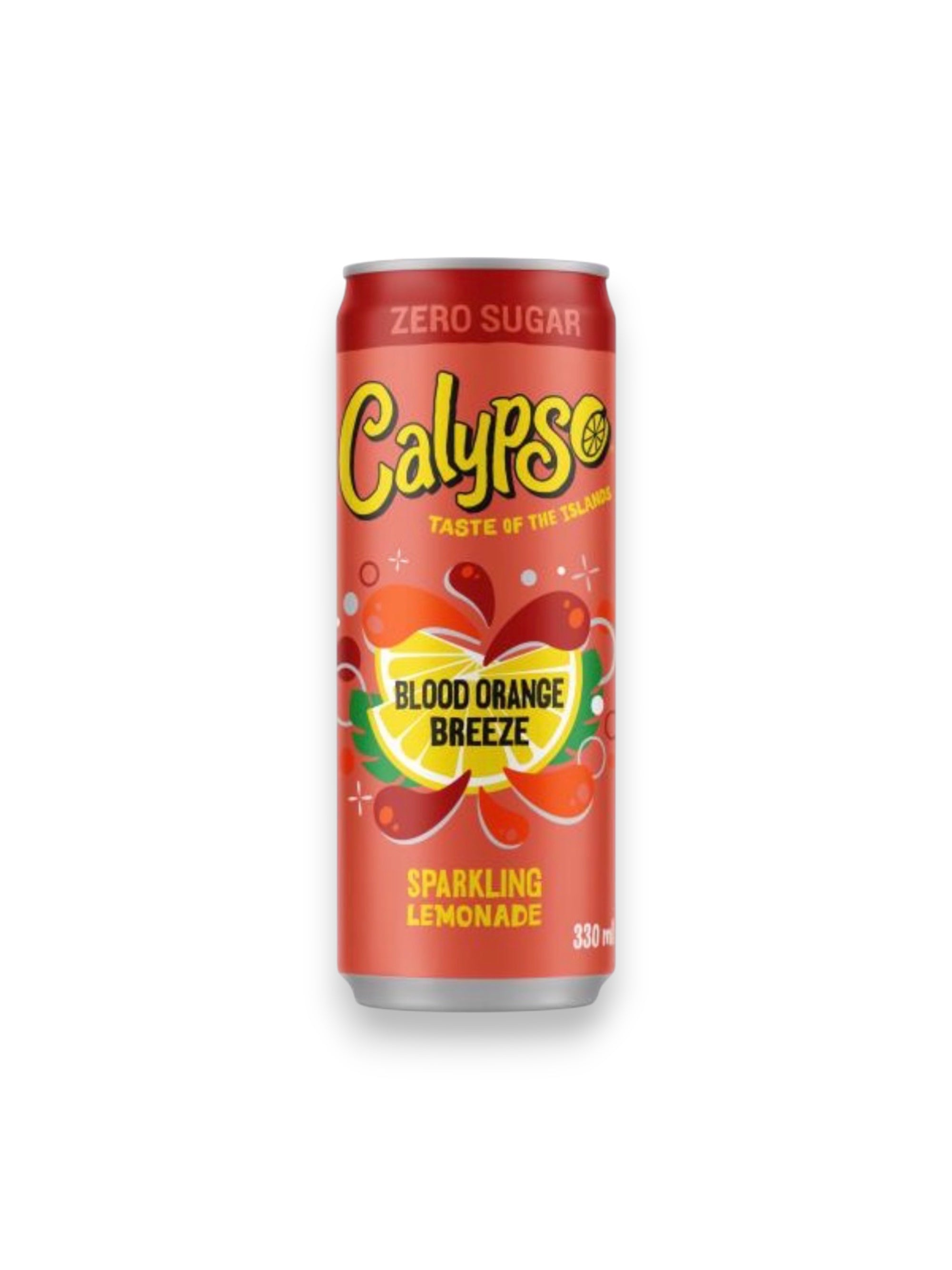 Calypso Blood Orange Breeze Zero Sugar 330ml Can – Citrus Beverage | No Sugar Added