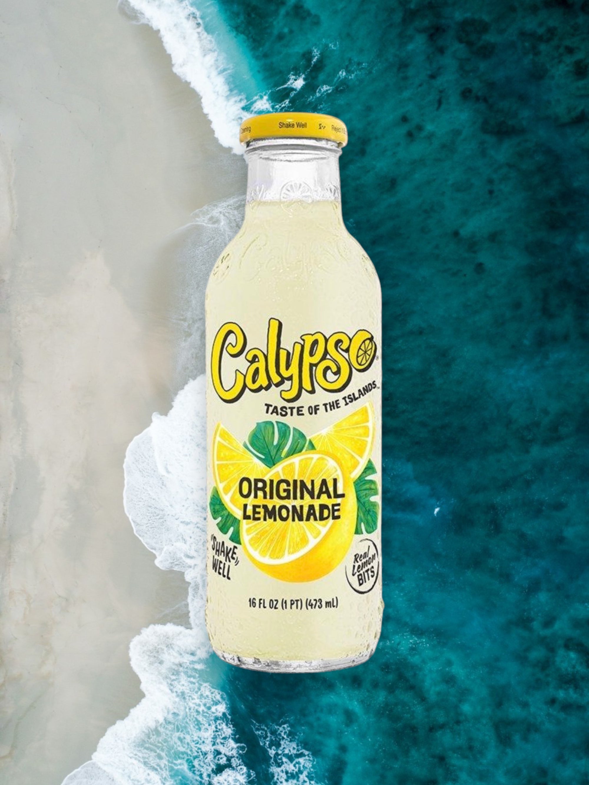 Calypso Original Lemonade – 473mL (16 fl oz) Glass Bottle