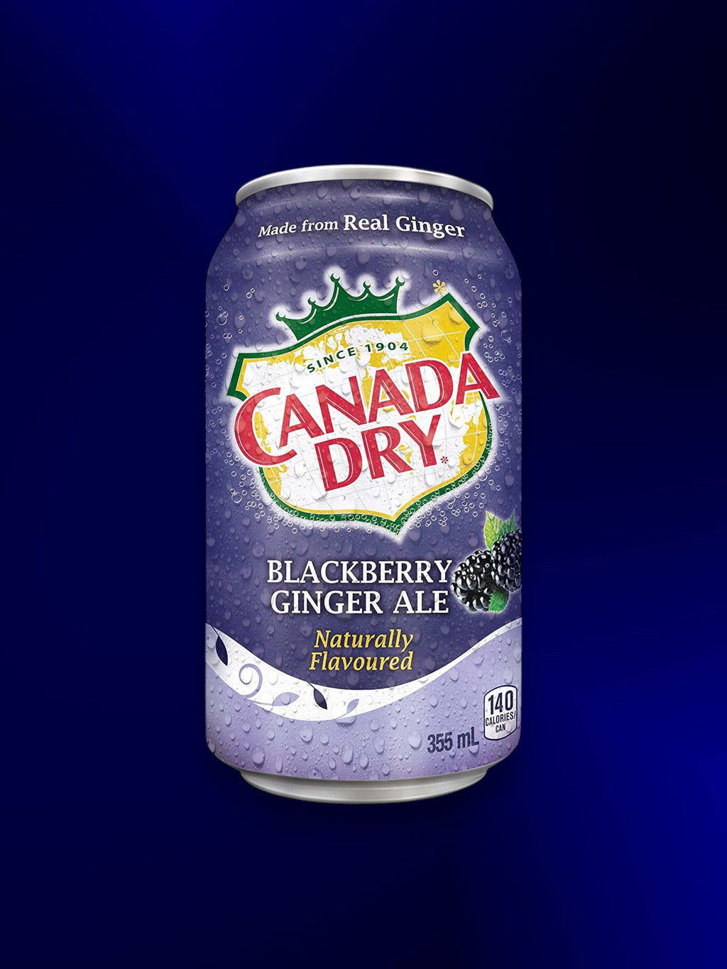 Canada Dry Blackberry Ginger Ale 355ml Can – Imported Sparkling Soft Drink