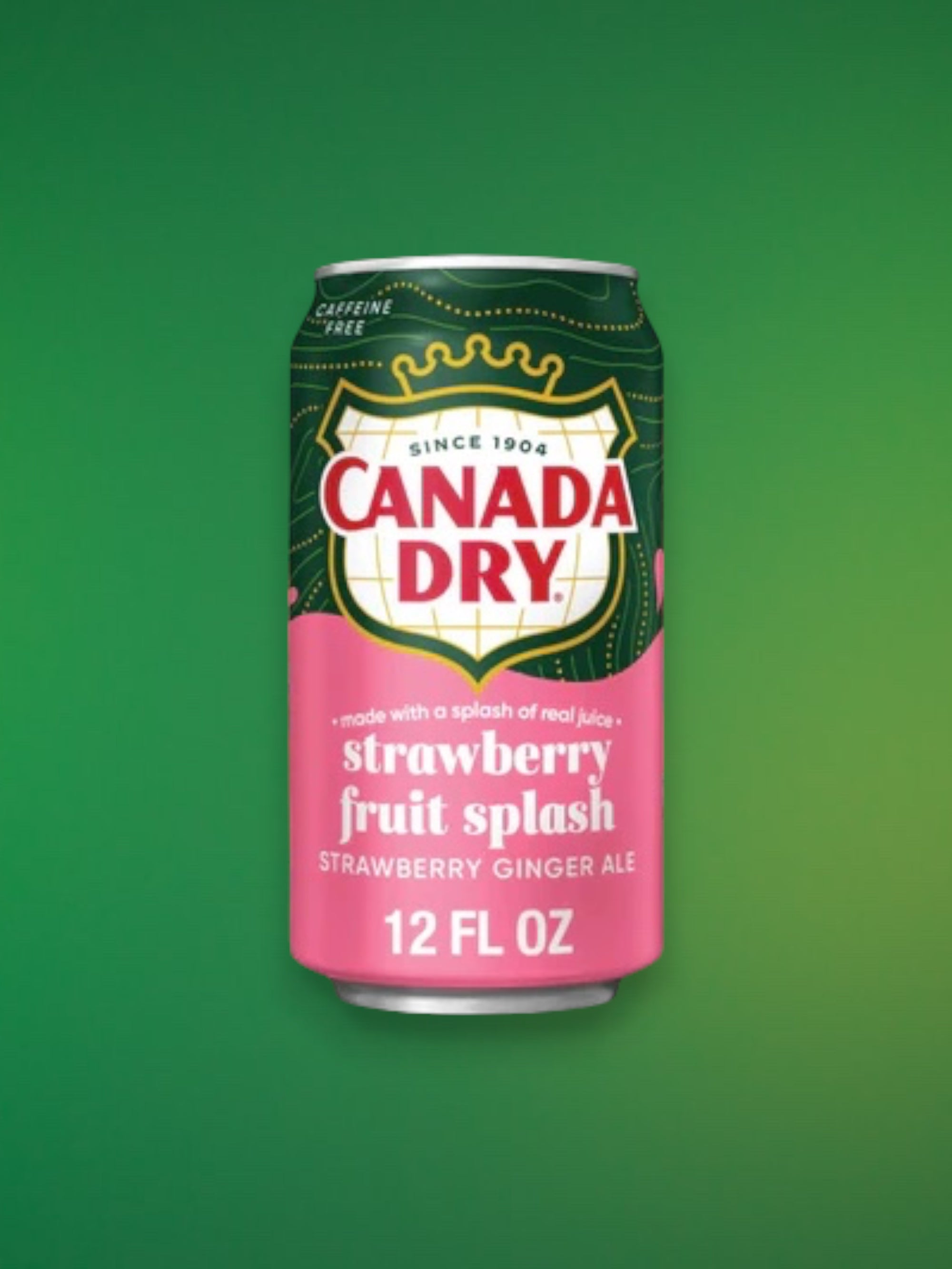 Canada Dry Strawberry Fruit Splash 355ml Can – Imported Fruit Drink