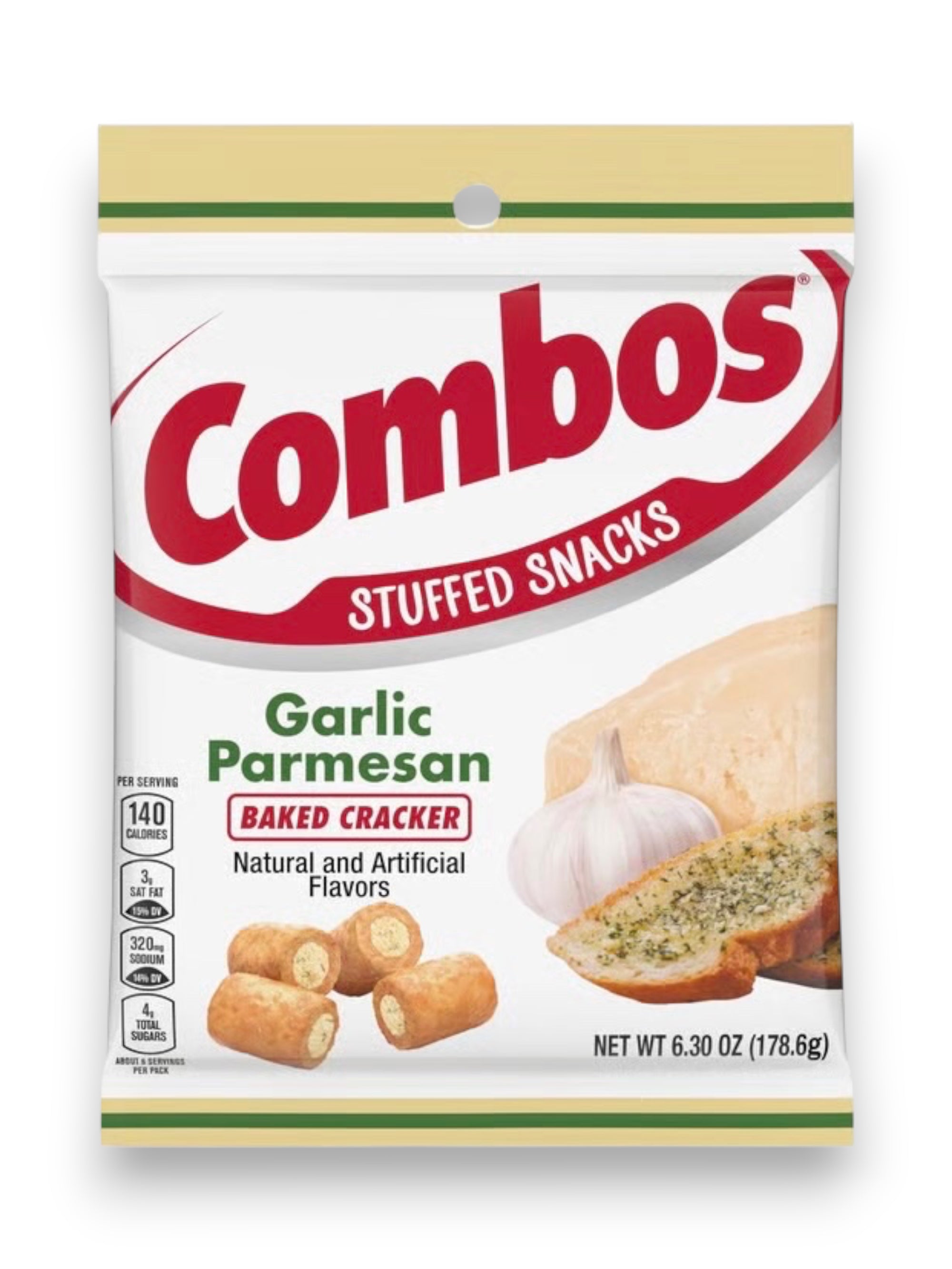 Combos Garlic Parmesan Baked Pretzel Snacks 178g | Imported Exotic Snack