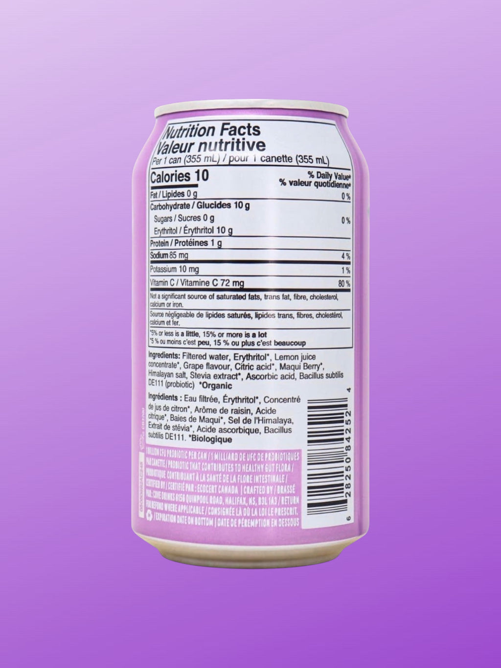 Cove Soda Raisin (Grape) 355ml Can – Refreshing Grape Sparkling Soft Drink