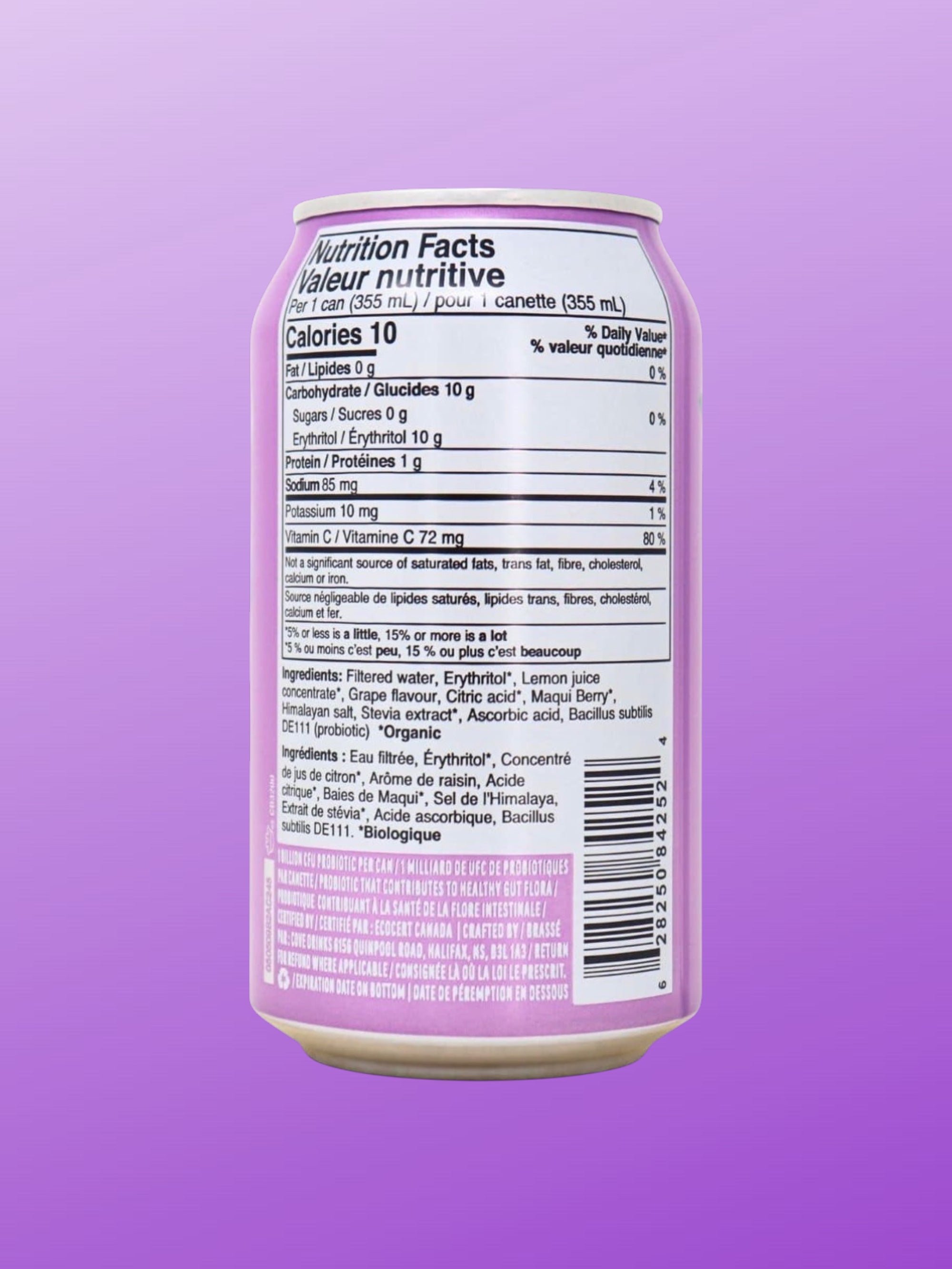 Cove Soda Raisin (Grape) 355ml Can – Refreshing Grape Sparkling Soft Drink