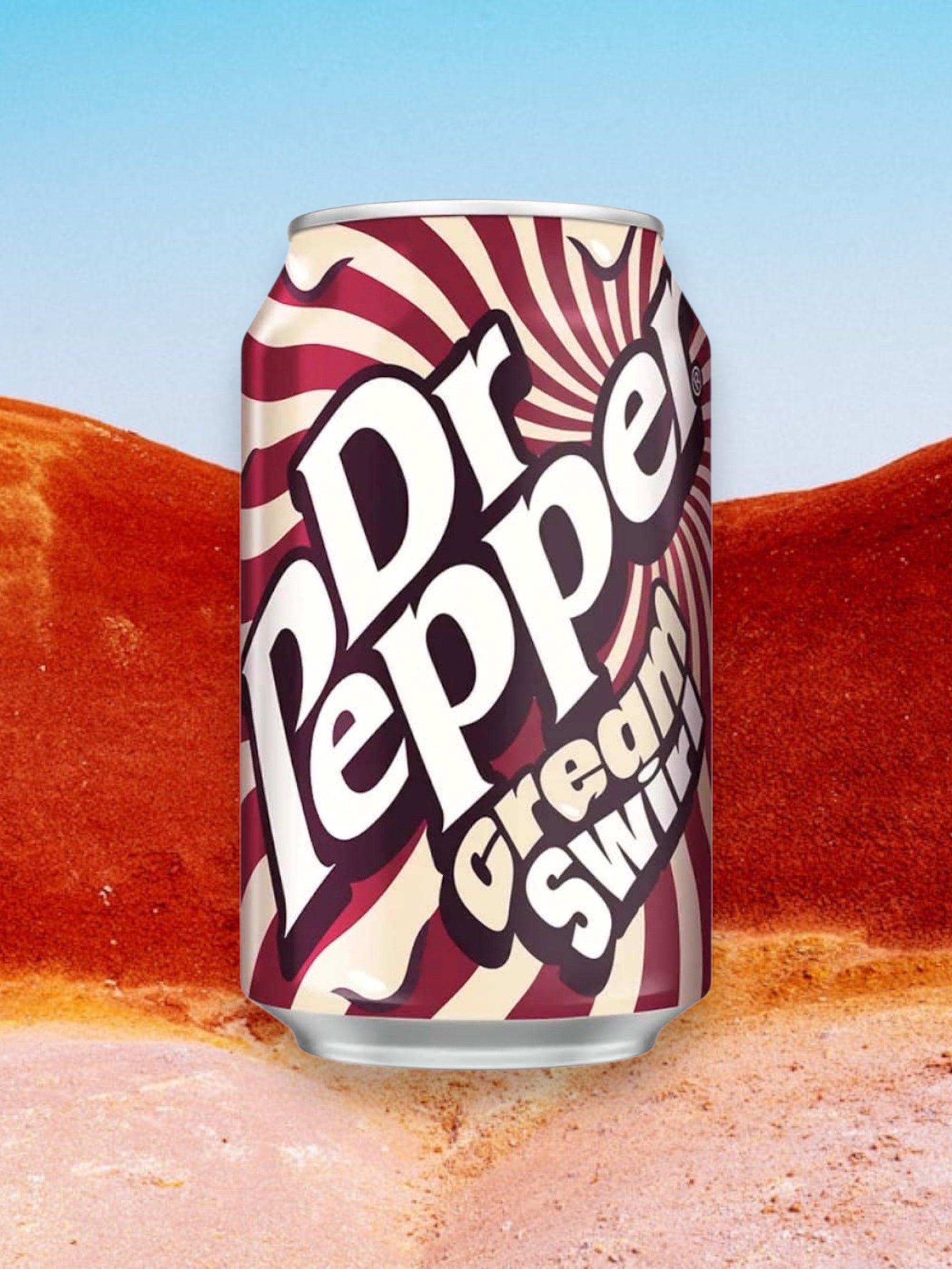 Dr Pepper Cream Swirl Imported Exotic Soda Drink – 355ml Can