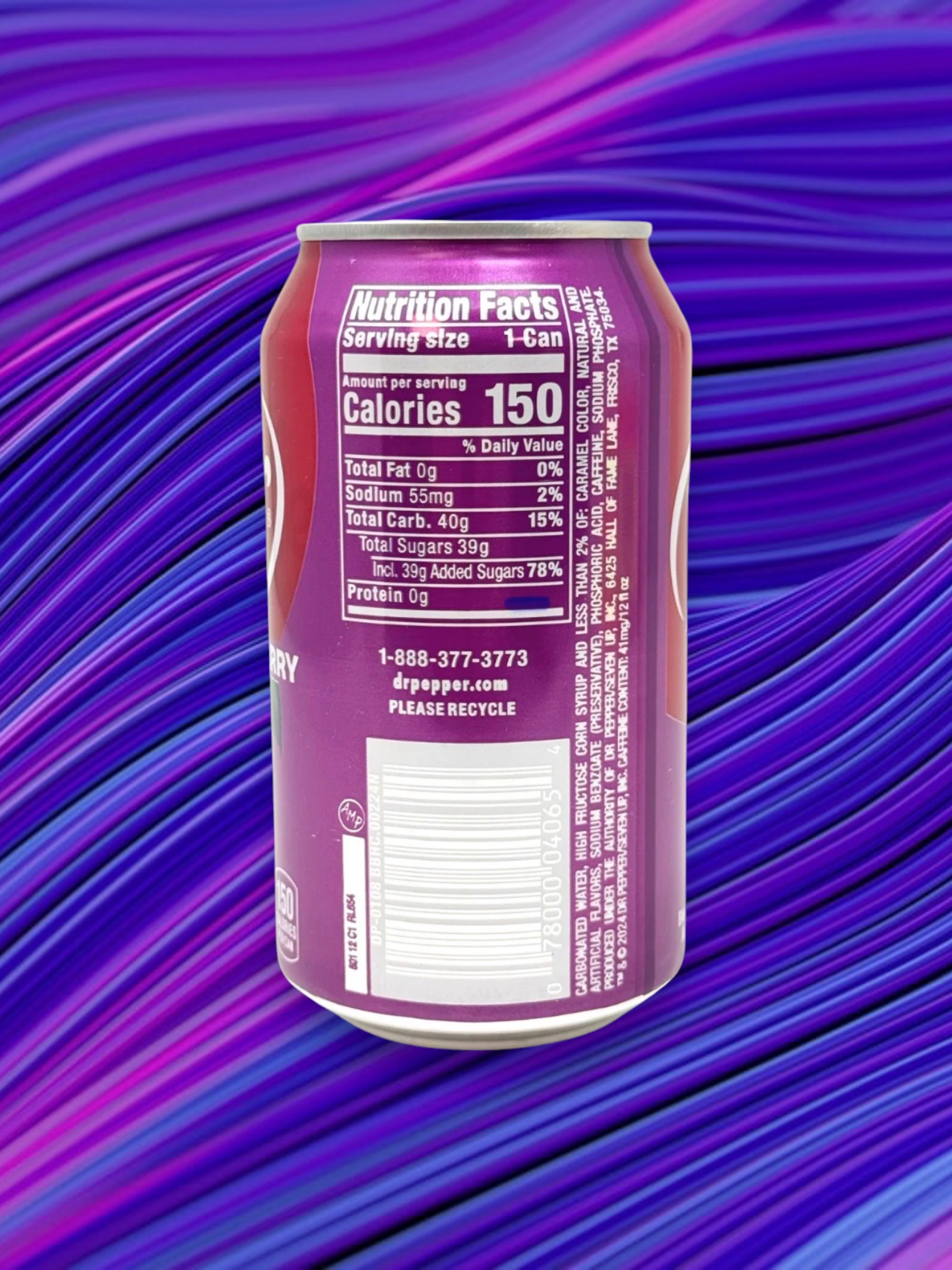 Dr Pepper Blackberry Imported Exotic Soda Drink – 355ml Can