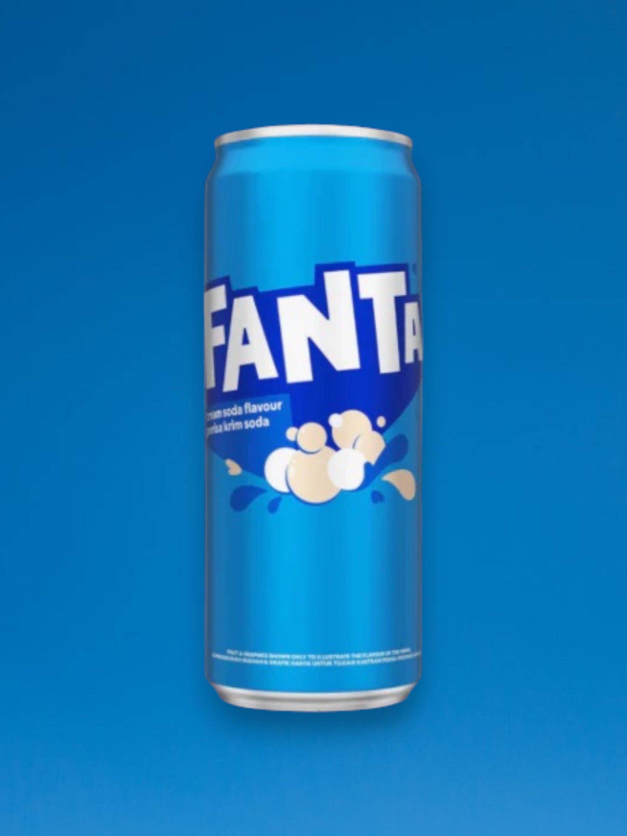 Fanta Cream Soda Flavoured Soda 330ml Can Imported Exotic Soft Drink Limited Availability