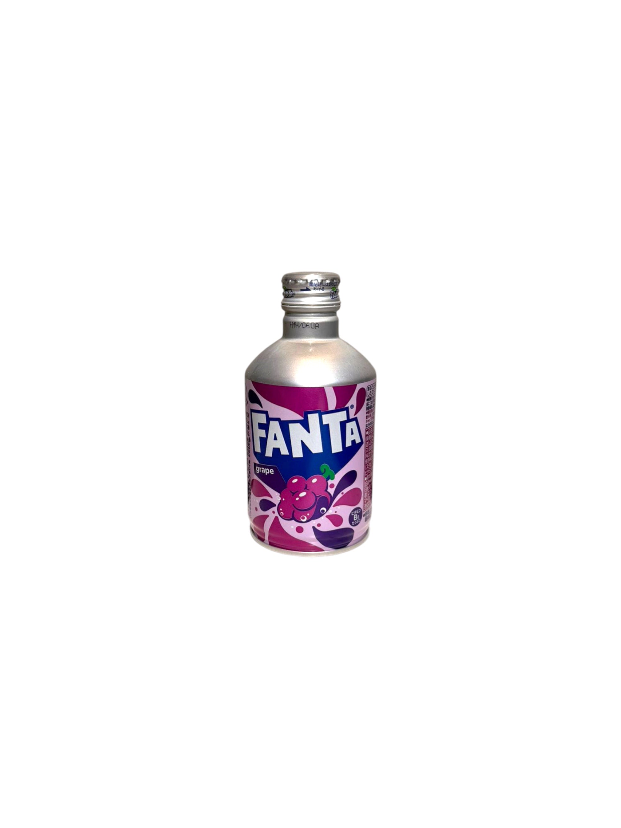 Japanese Fanta Grape aluminum bottle 300ml imported soda