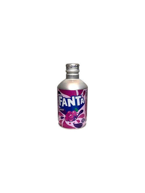 Japanese Fanta Grape aluminum bottle 300ml imported soda