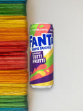 Fanta Tutti Frutti Flavoured Soda No Sugar 330ml Can Imported Exotic Soft Drink Limited Availability