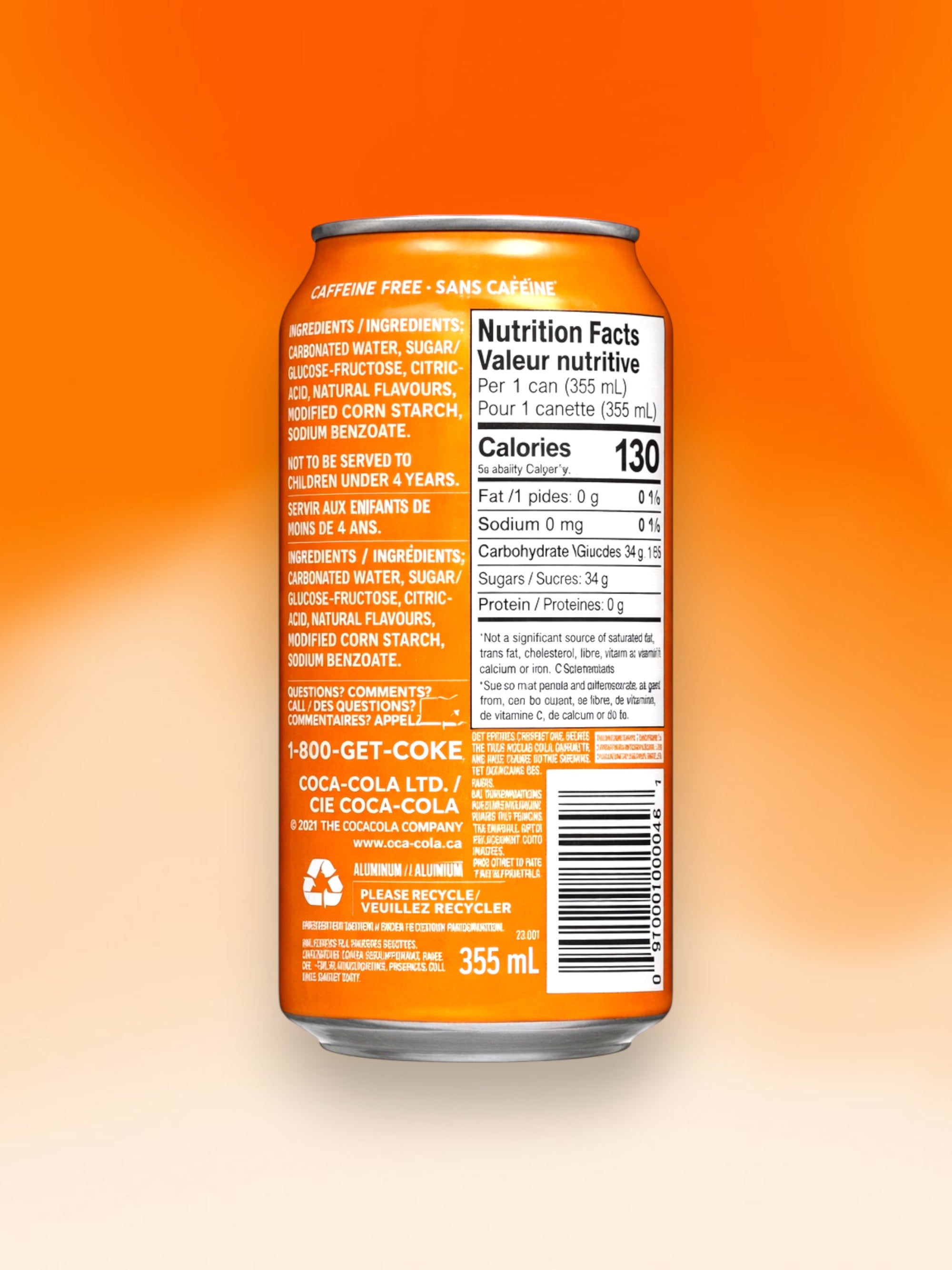 Fanta Orange Flavoured Soda 355ml Imported Exotic Drink