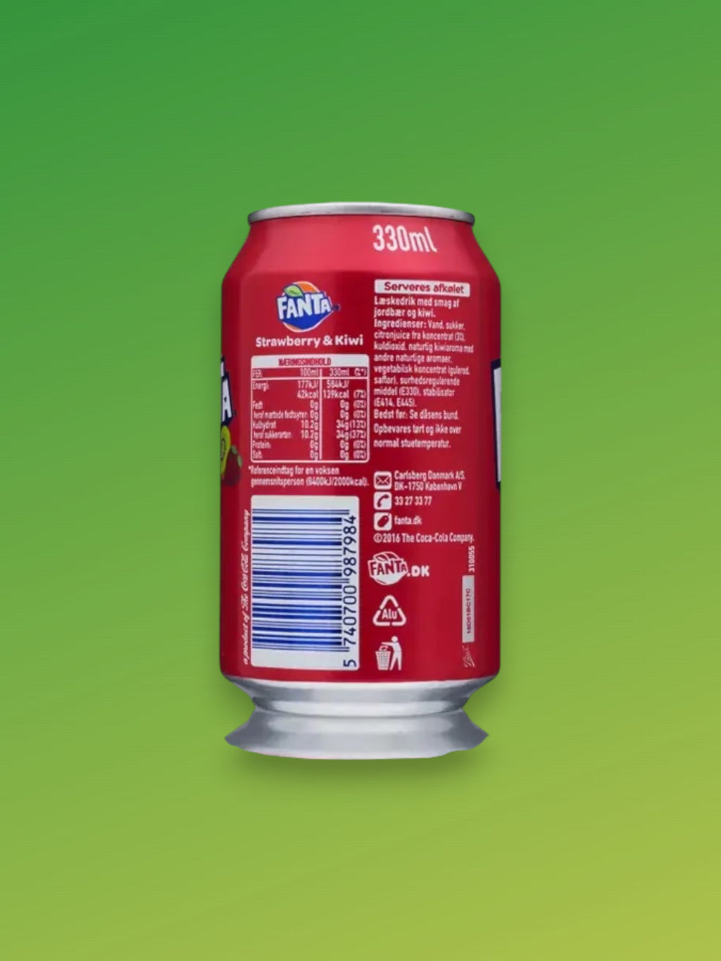 Fanta Strawberry Kiwi Flavoured Soda 355ml Imported Exotic Drink