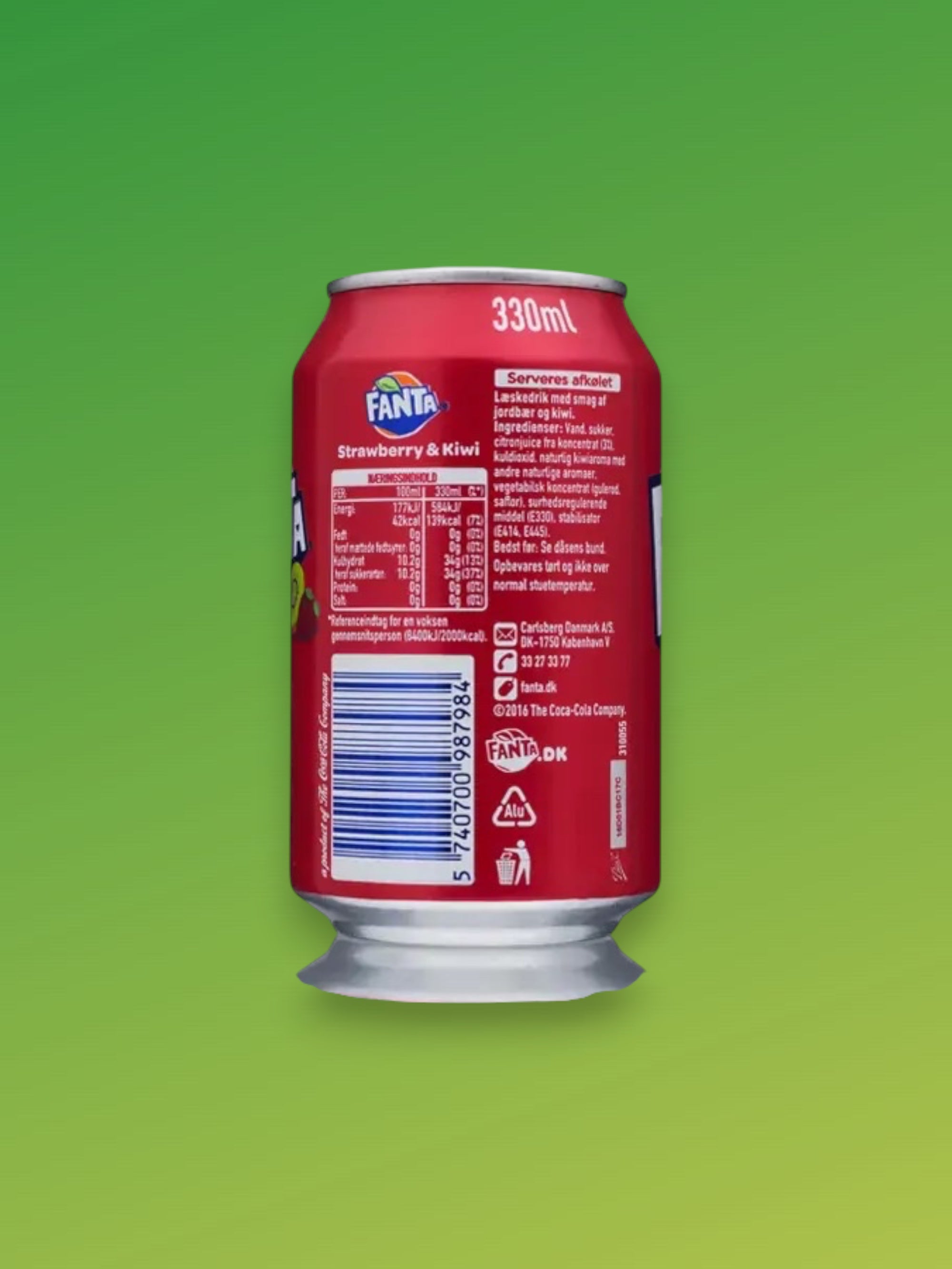 Fanta Strawberry Kiwi Flavoured Soda 355ml Imported Exotic Drink