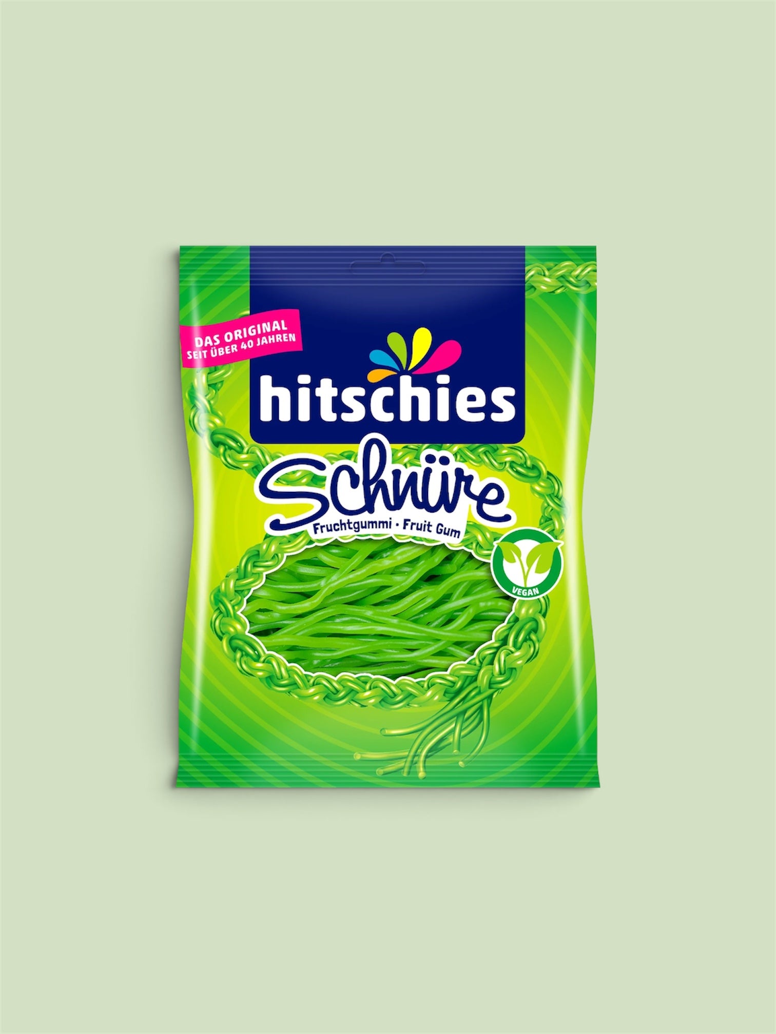 Hitschies Schnüre Fruchtgummi – Fruit Gum Strings 125g German Candy