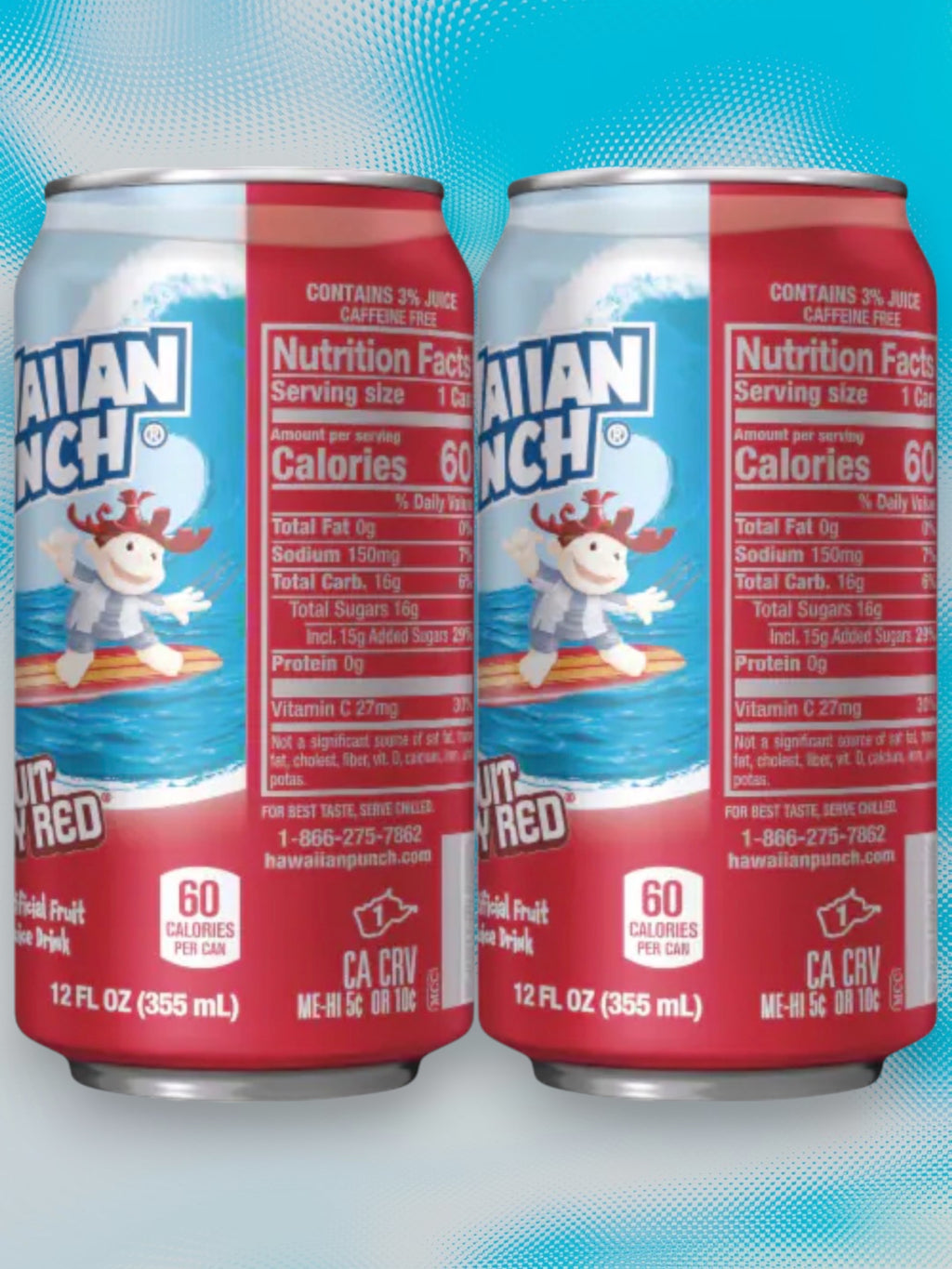 Hawaiian Punch Fruit Juicy Red 355ml Can – Imported Exotic Drink