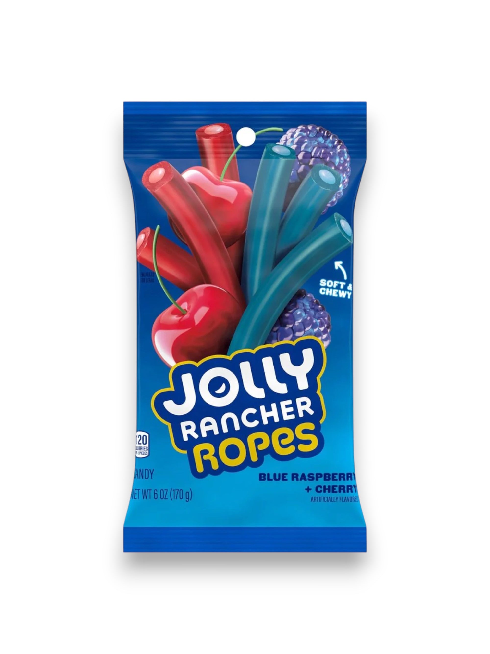Jolly Rancher Ropes Blue Raspberry & Cherry 170g | Imported American Candy
