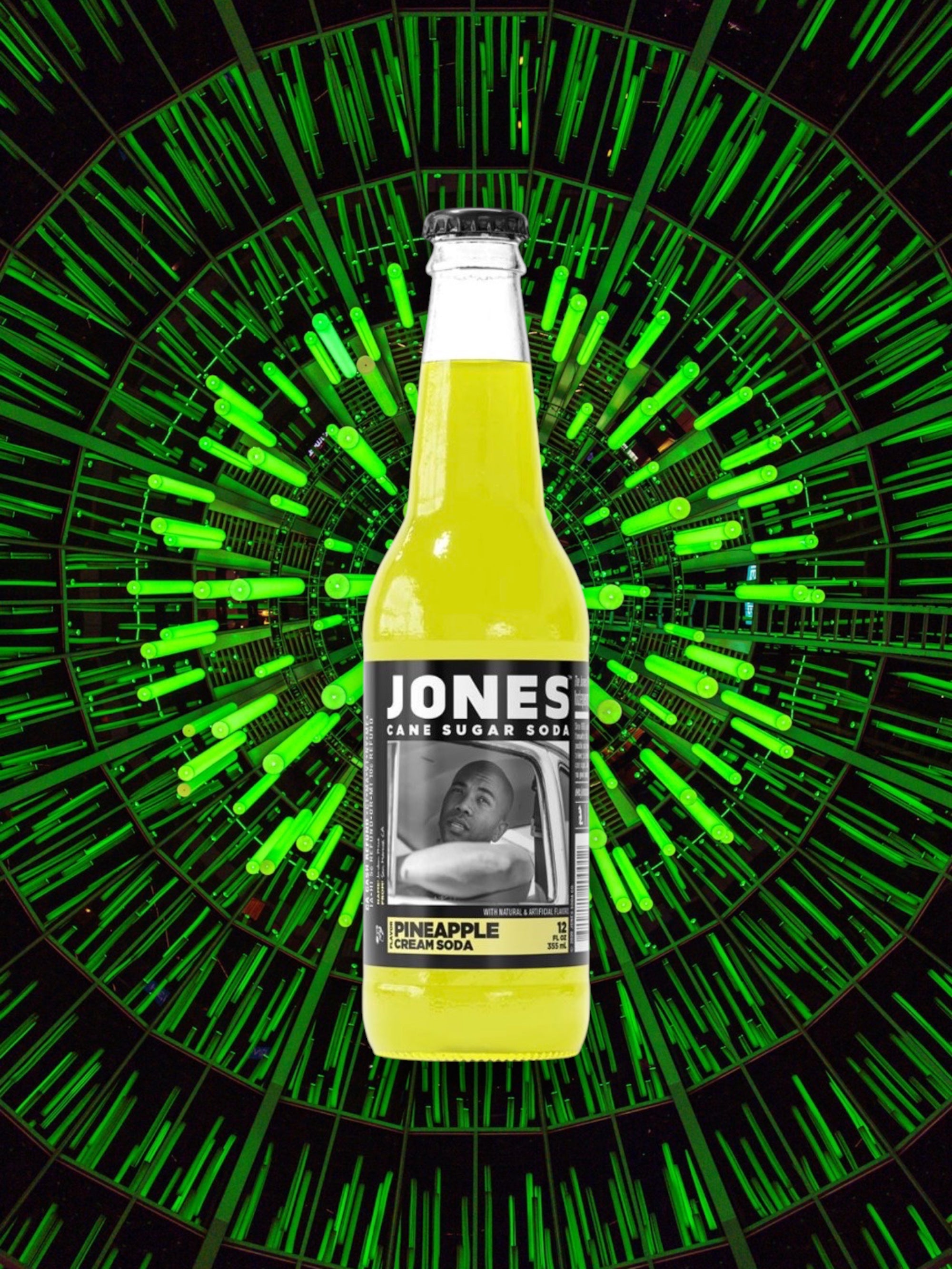 Jones Pineapple Cream Soda 355ml Glass Bottle