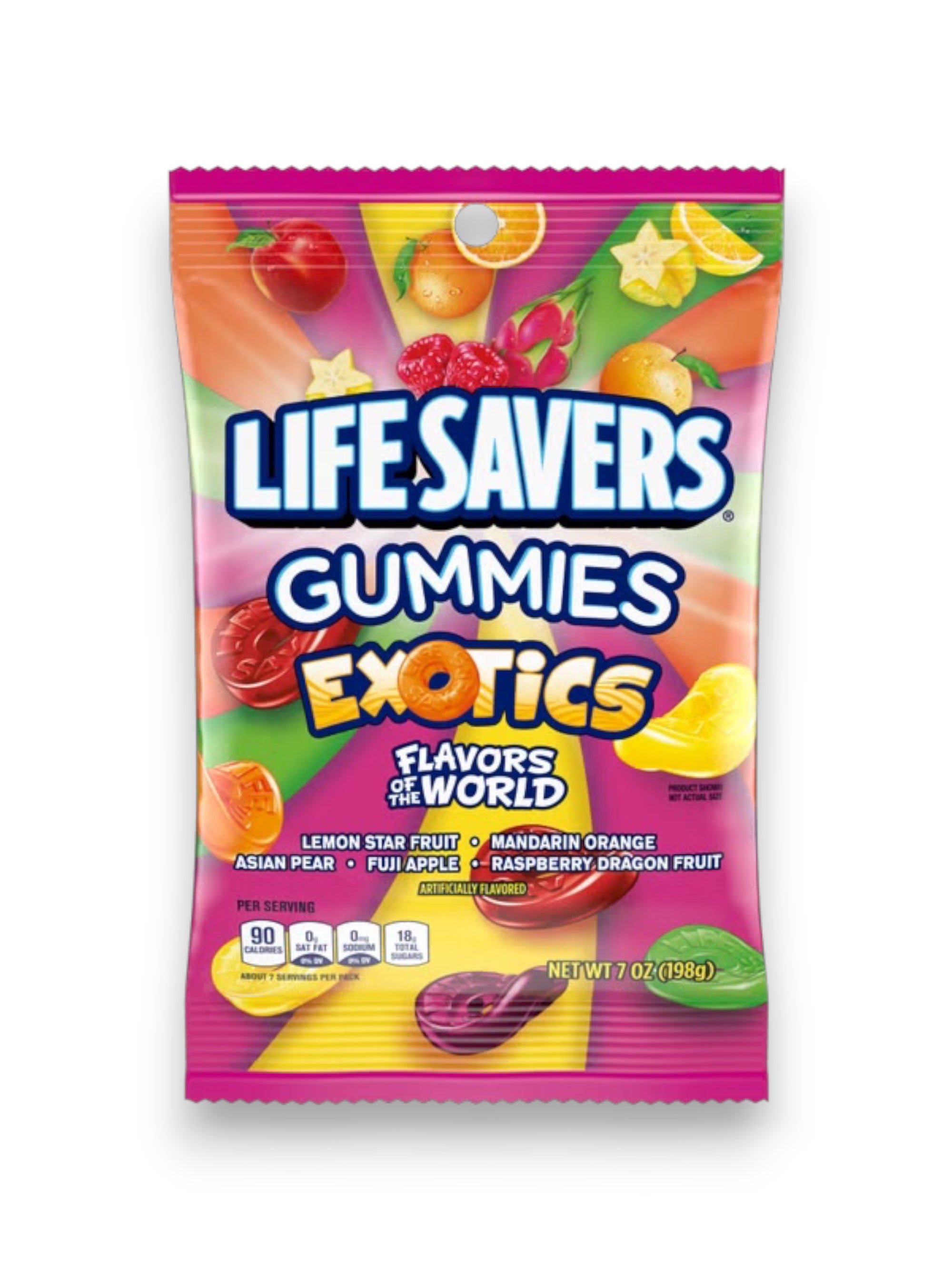 Life Savers Exotics 198g Imported Candy – Tropical Fruity Gummies