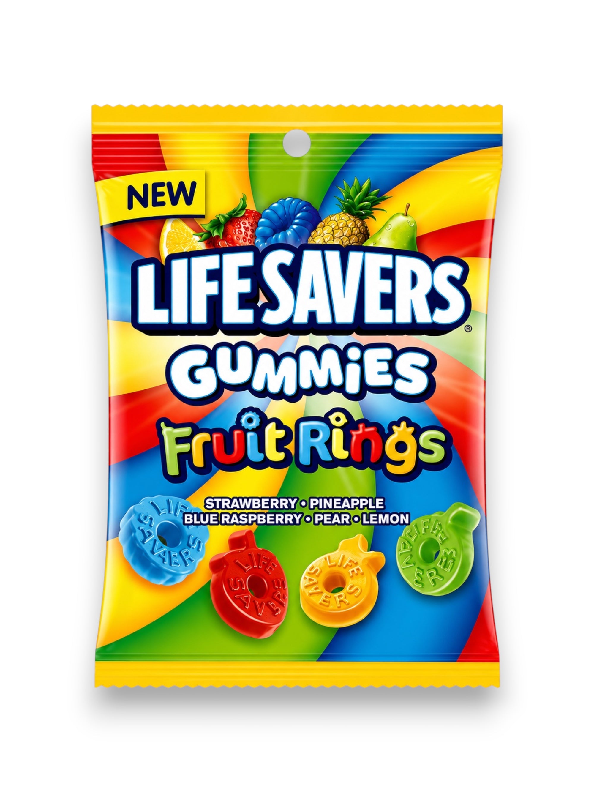Life Savers Fruit Rings 198g Imported Candy – Fruity Chewy Rings
