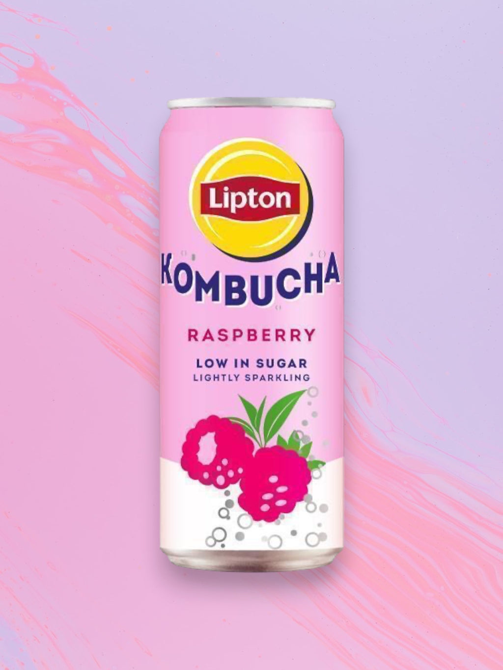 Lipton Kombucha Raspberry 250ml Can Limited Edition Imported from Ireland