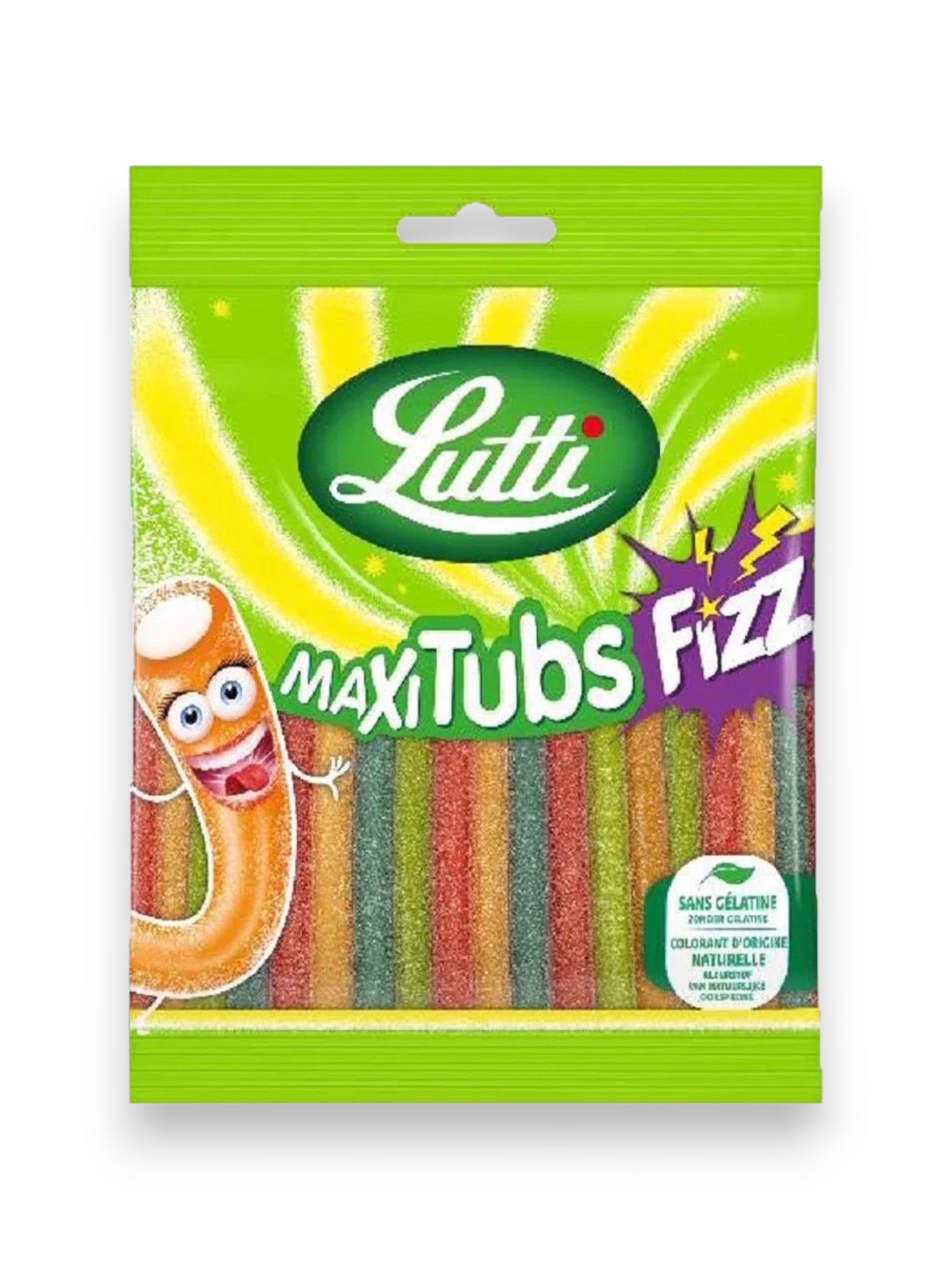 Lutti Maxi Tube Fizz 100g – Imported Fizzy Sour Tube Candy