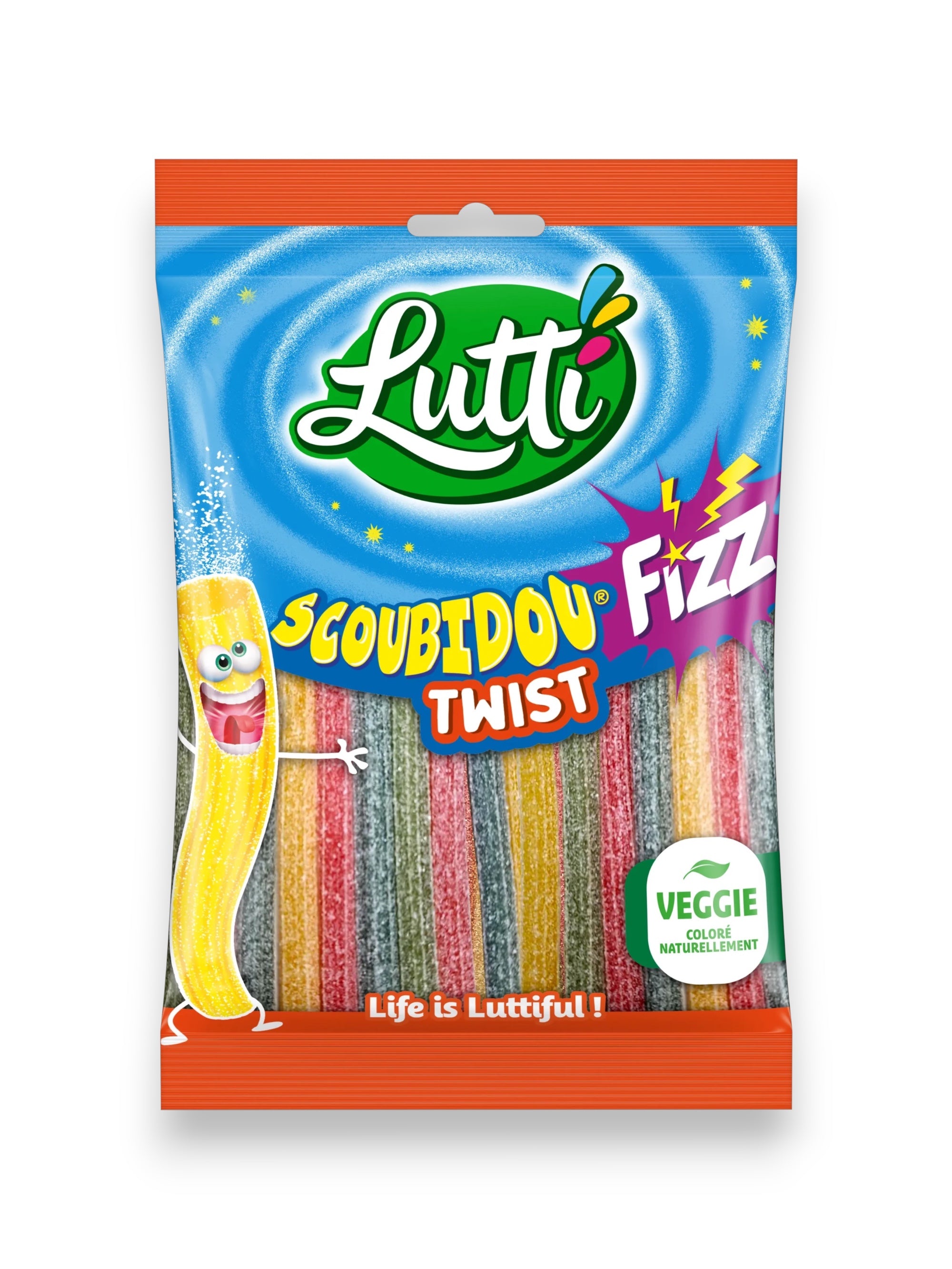 Lutti Scoubidou Fizz Twist 100g – Imported Sour Twist Candy