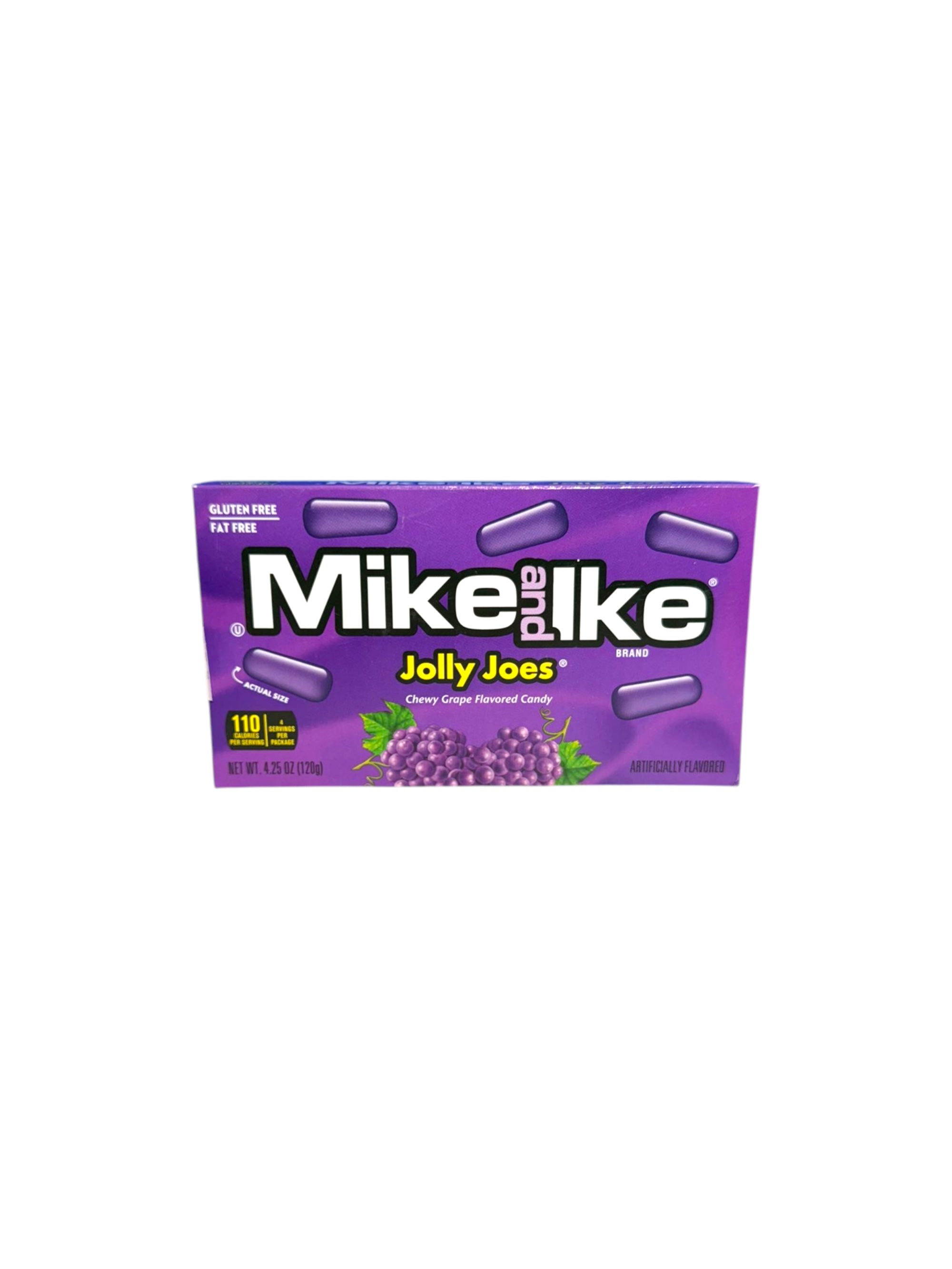 Mike and Ike Jolly Joes grape theatre box 120g chewy candy imported USA exotic snack
