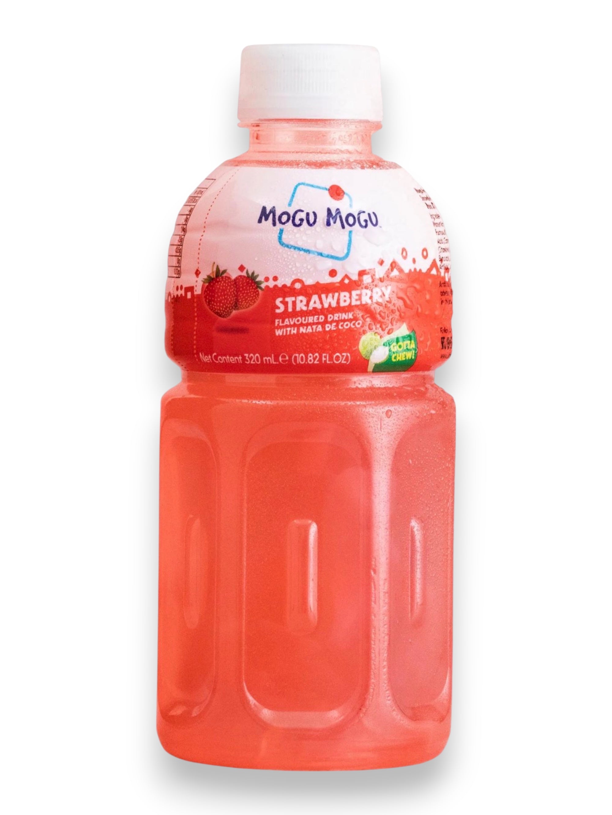 Mogu Mogu Strawberry Drink 320ml – Nata de Coco Imported Beverage