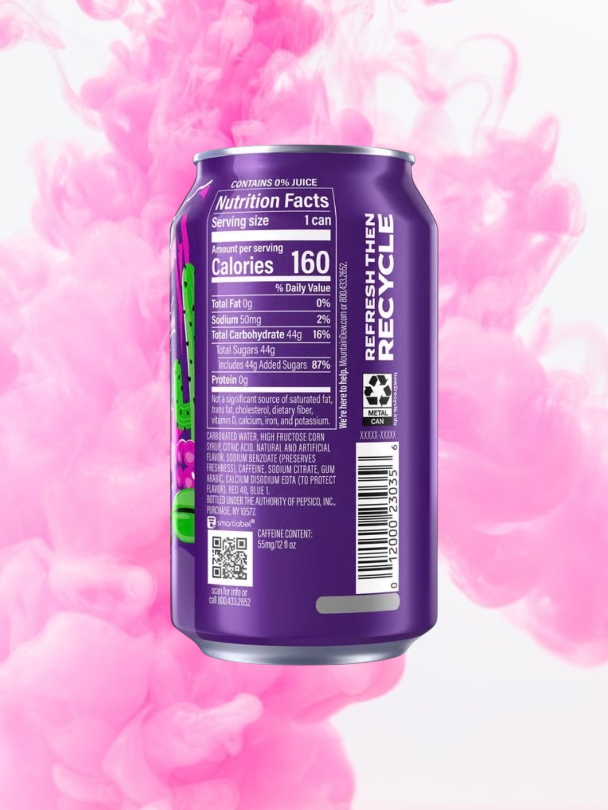 MTN DEW Purple Thunder 355ml Can – Imported Exotic Berry Plum Citrus Soda