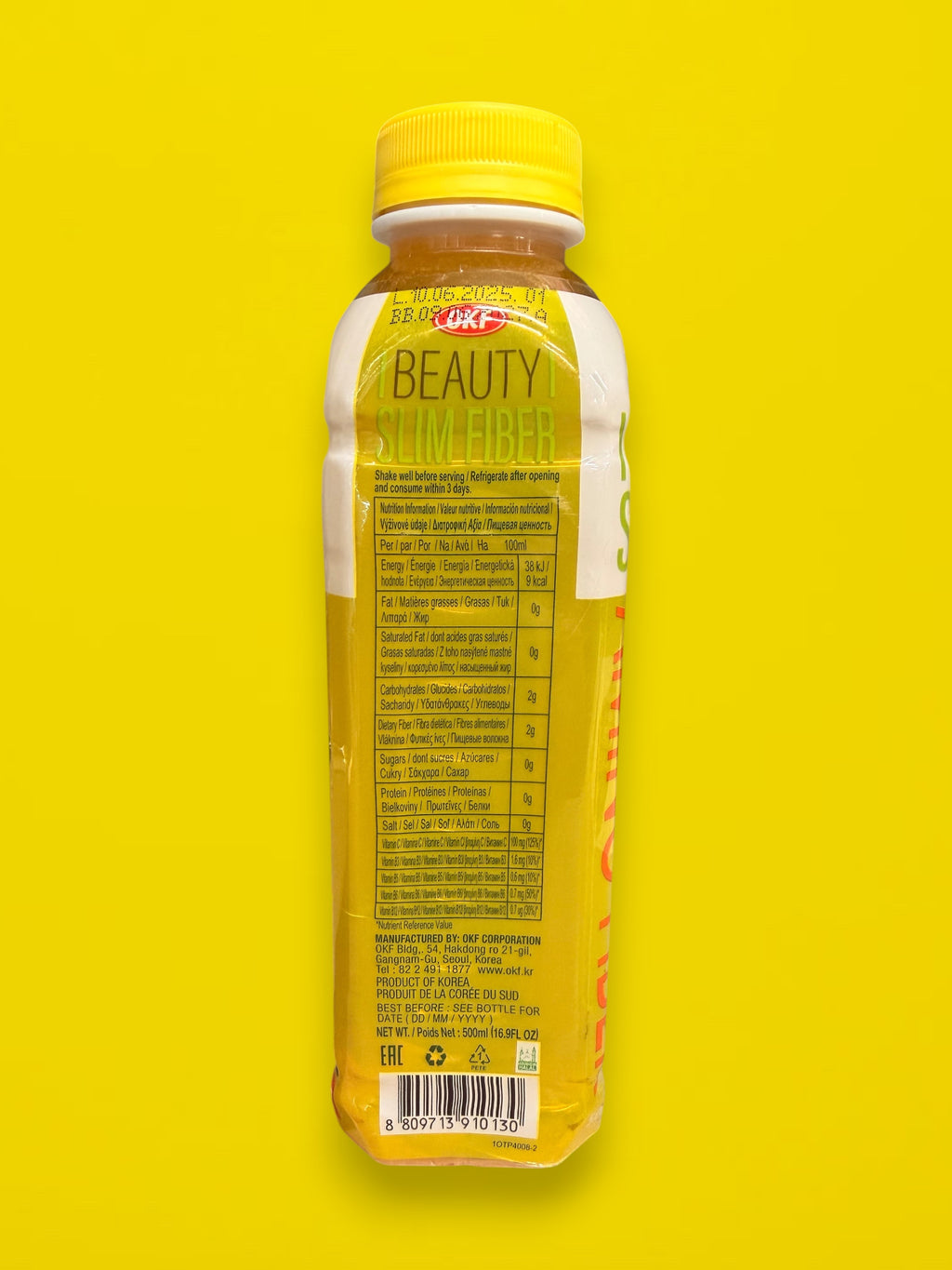 OKF Beauty Slim Fiber Zero Sugar Drink 500ml – Korean Health Drink