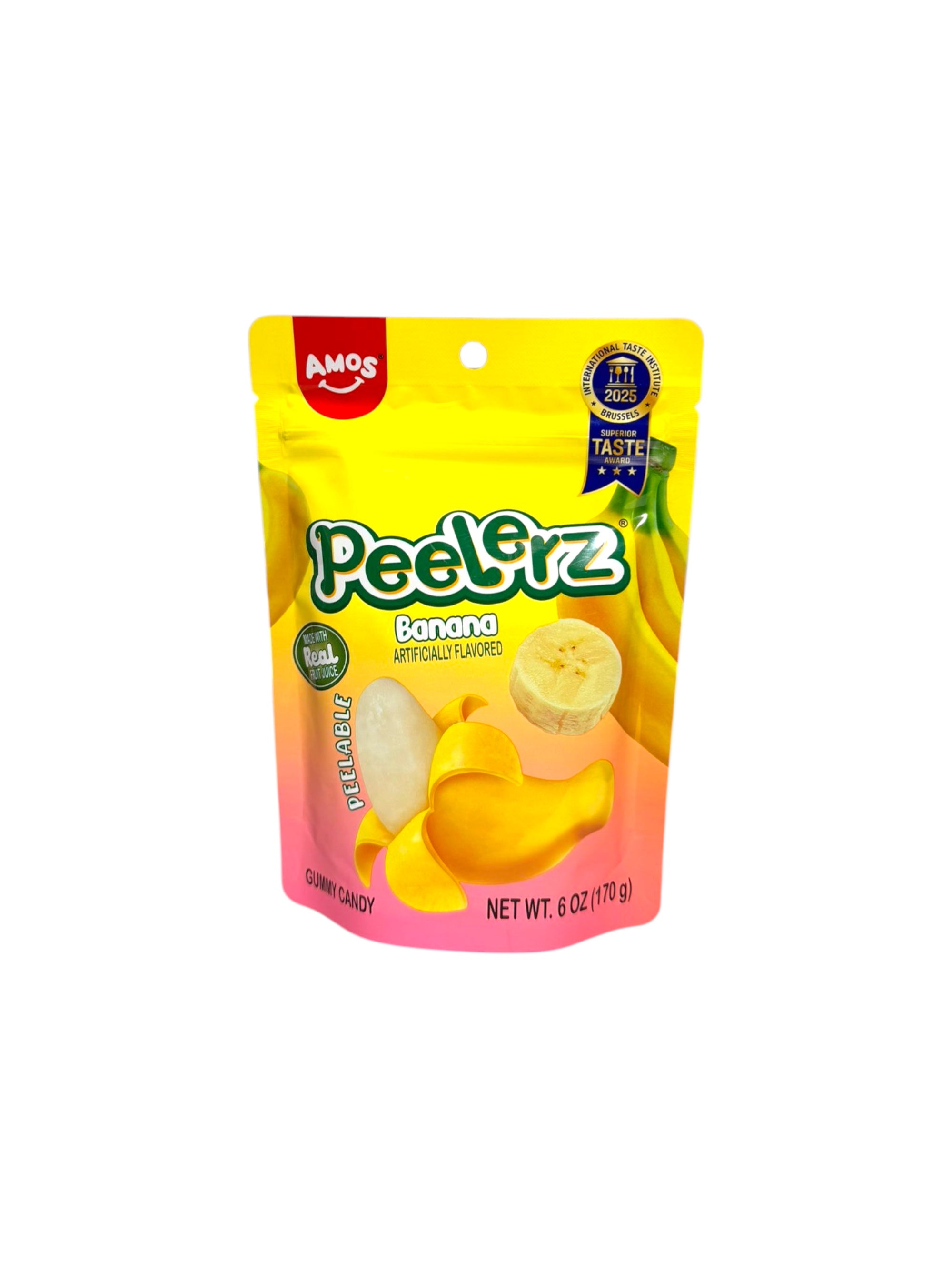 Amos peelers banana candy 170g peelable chewy fruity imported exotic snack
