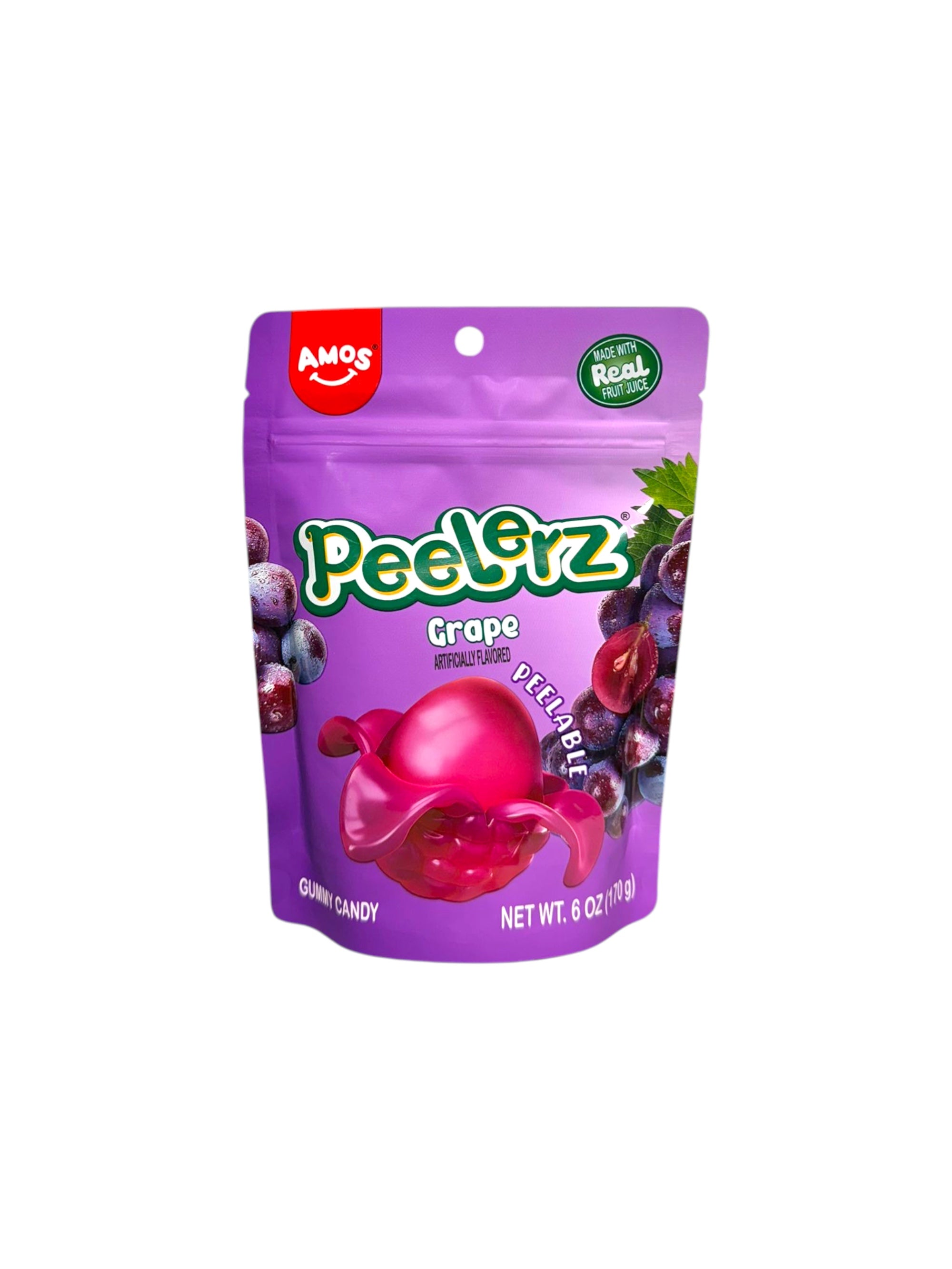 Amos Peelers Grape Candy 170g imported gummy pack