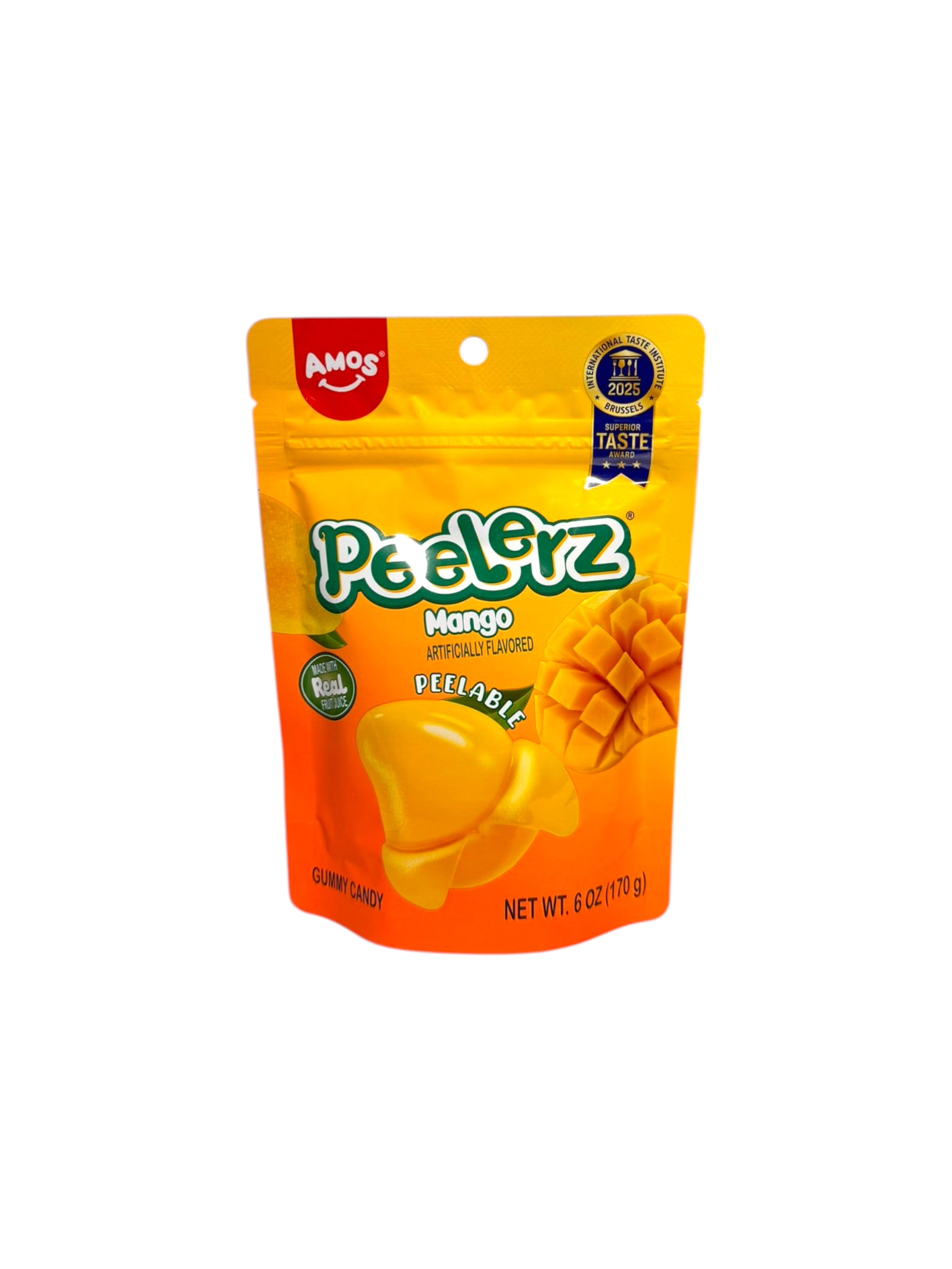 Amos peelers mango candy 170g peelable chewy tropical imported exotic snack
