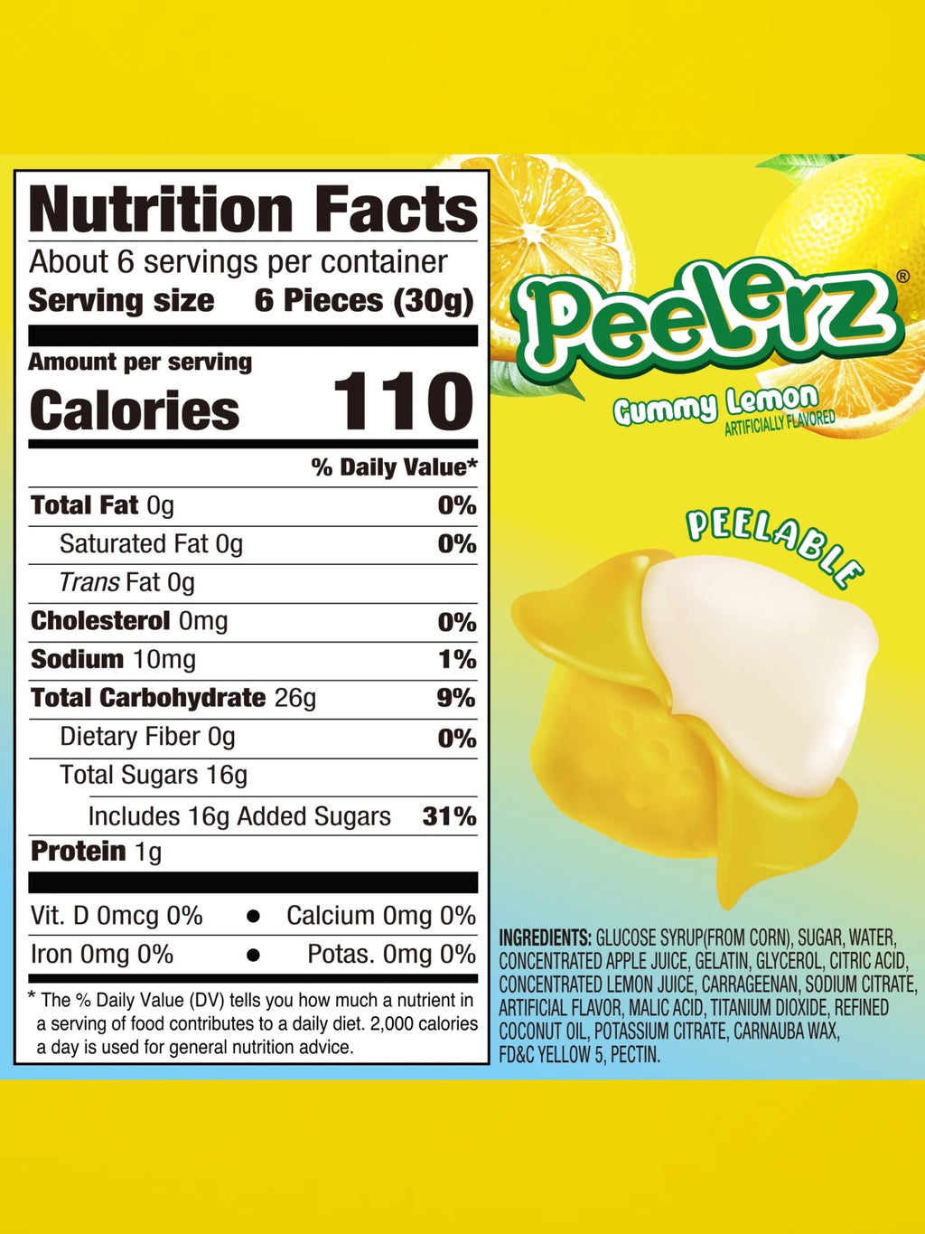 Amos Peelers Lemon Candy 85g – Imported Exotic Peelable Gummies