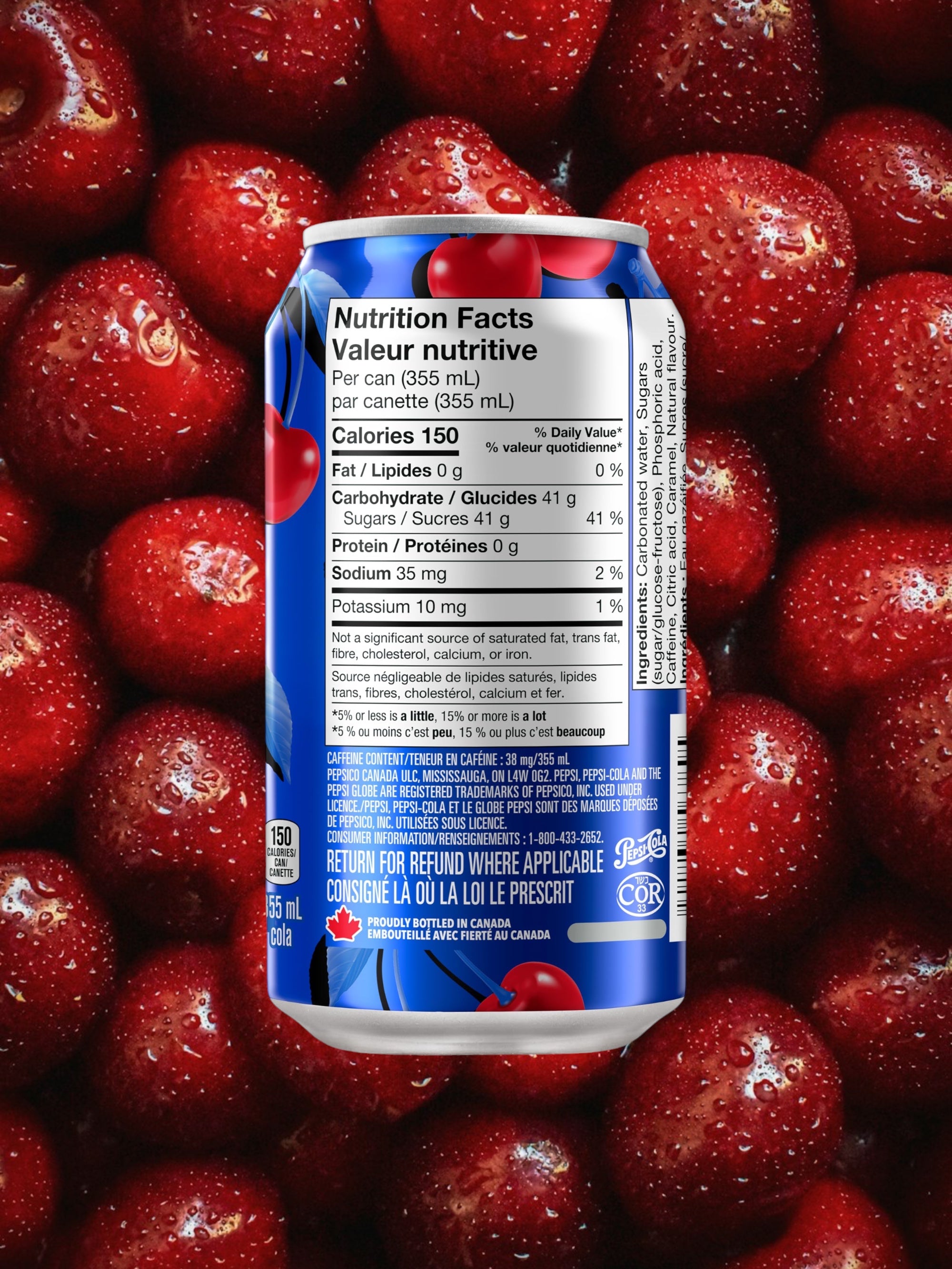Pepsi Wild Cherry & Cream 355ml Can – Imported Cherry Cream Cola