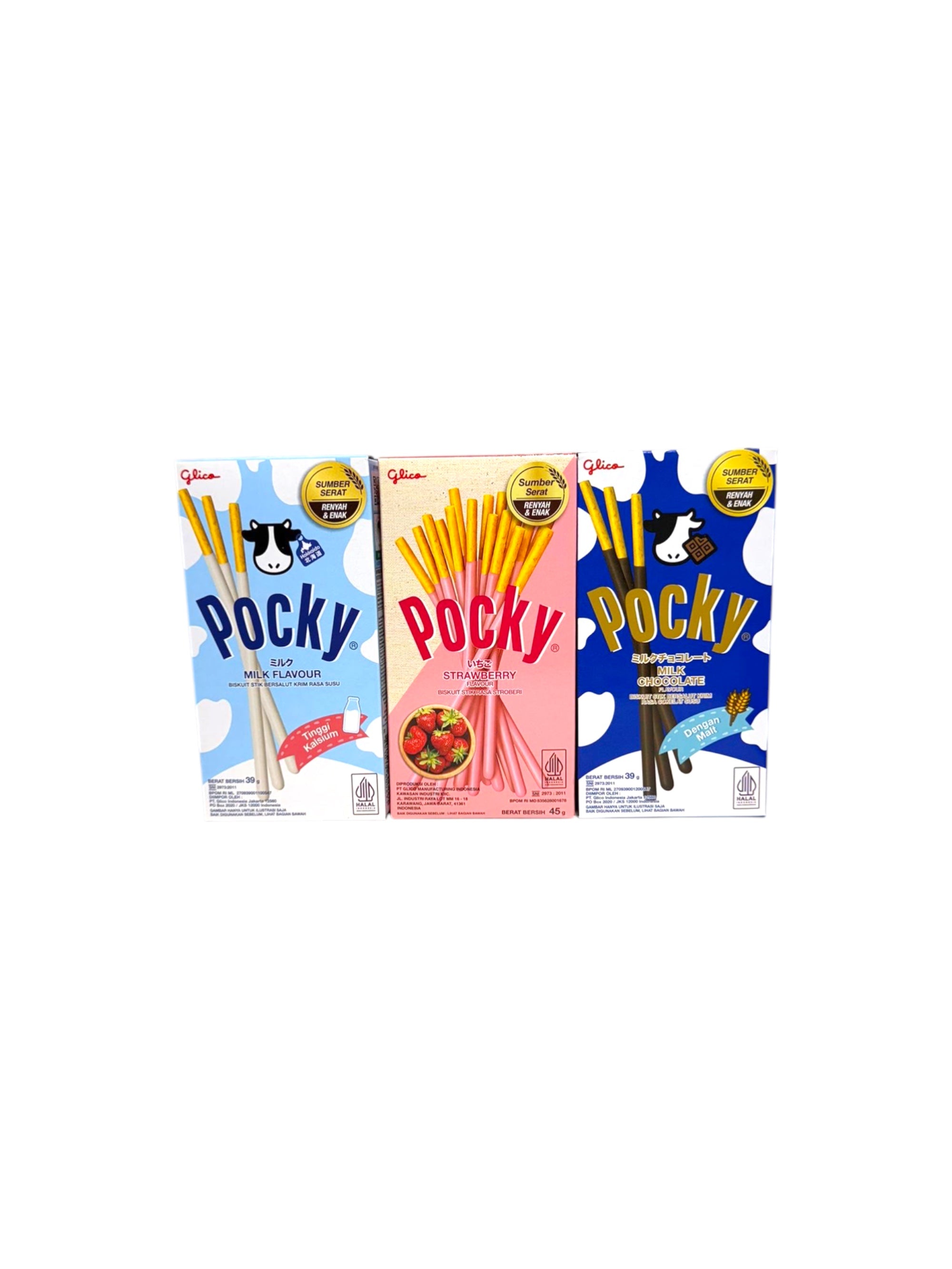 Pocky strawberry biscuit sticks 45g Indonesian imported exotic snack
