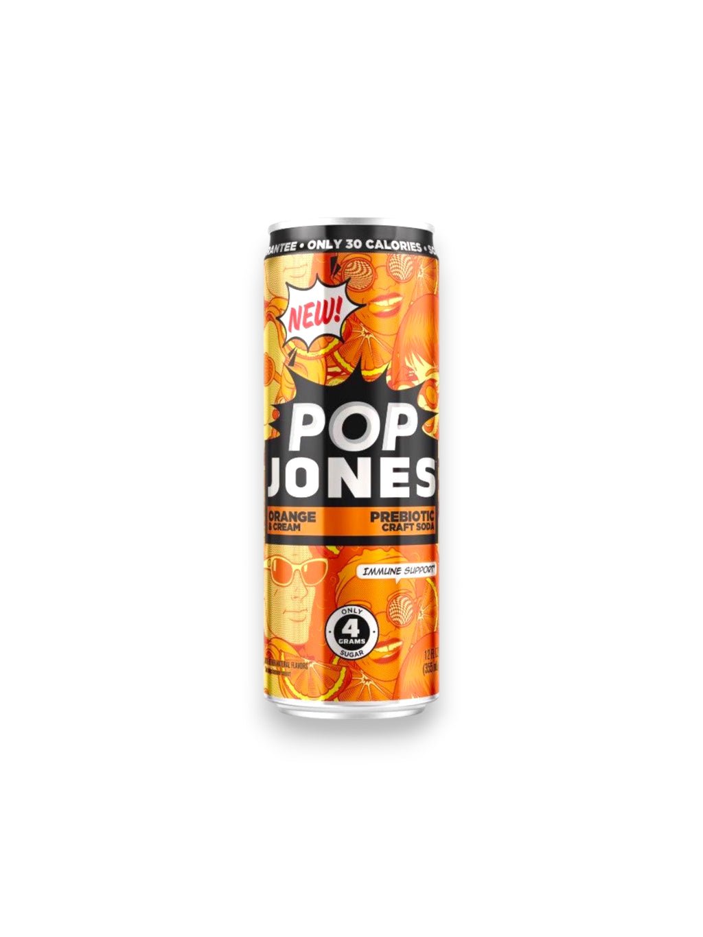 Pop Jones Orange Cream Soda 355ml – Imported USA Soft Drink